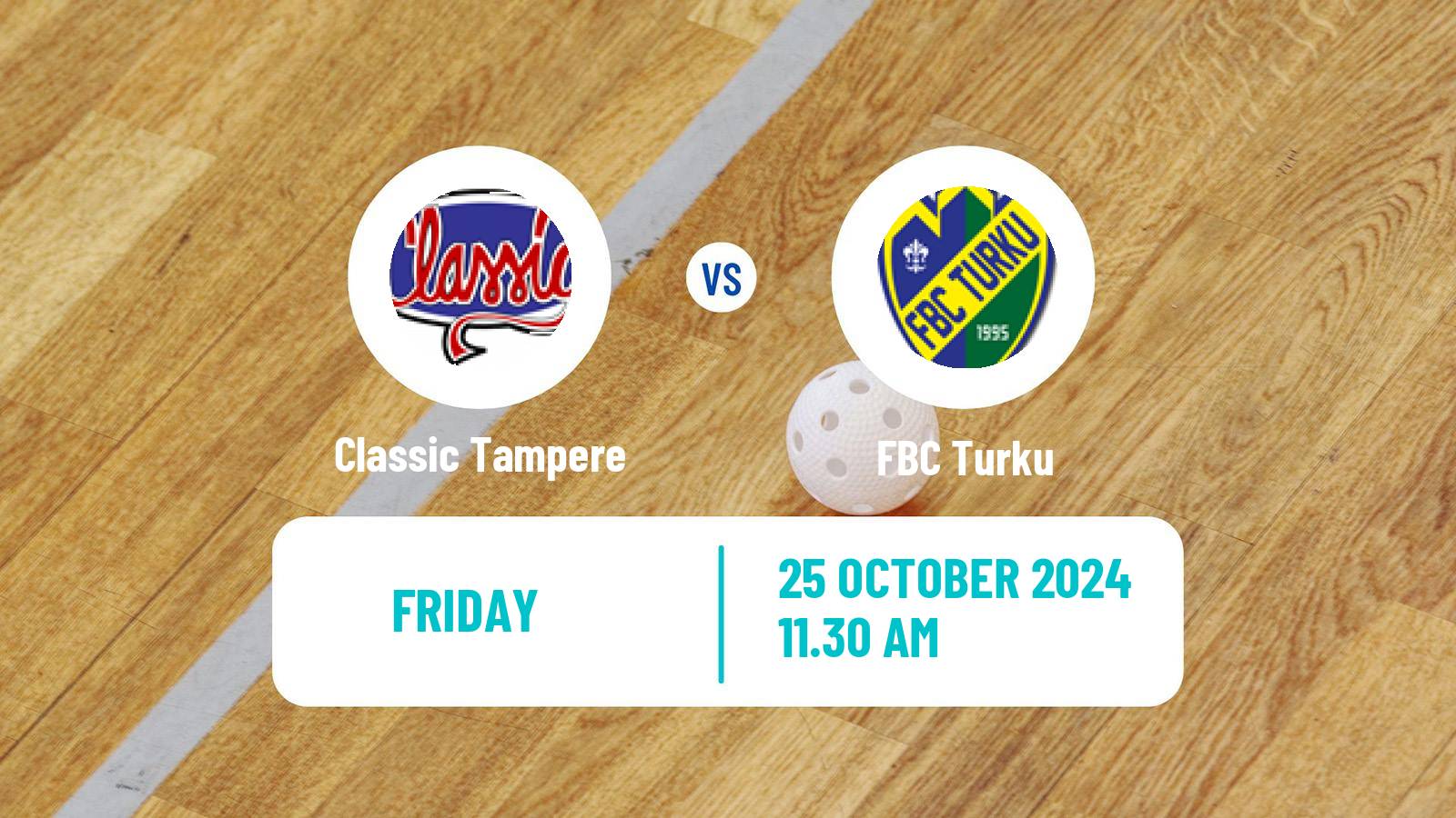 Floorball Finnish F-Liiga Classic Tampere - Turku