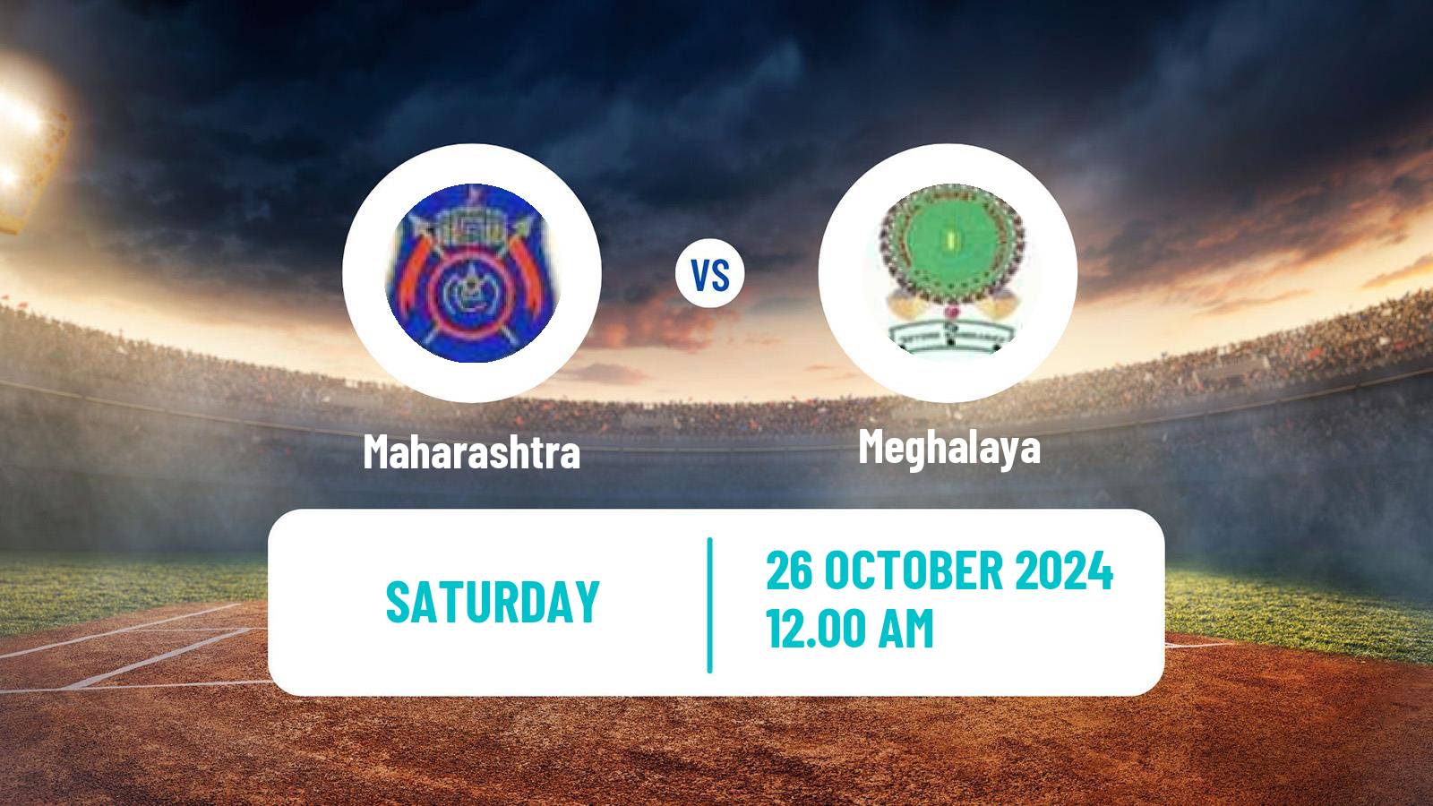 Cricket Ranji Trophy Maharashtra - Meghalaya