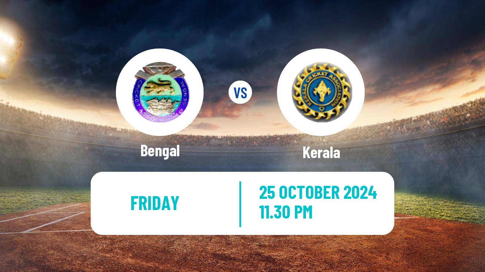 Cricket Ranji Trophy Bengal - Kerala