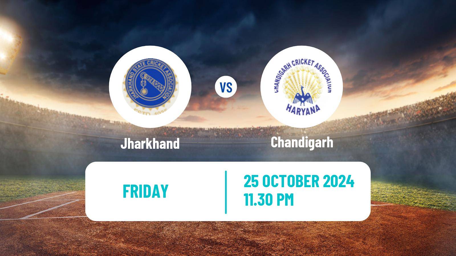 Cricket Ranji Trophy Jharkhand - Chandigarh