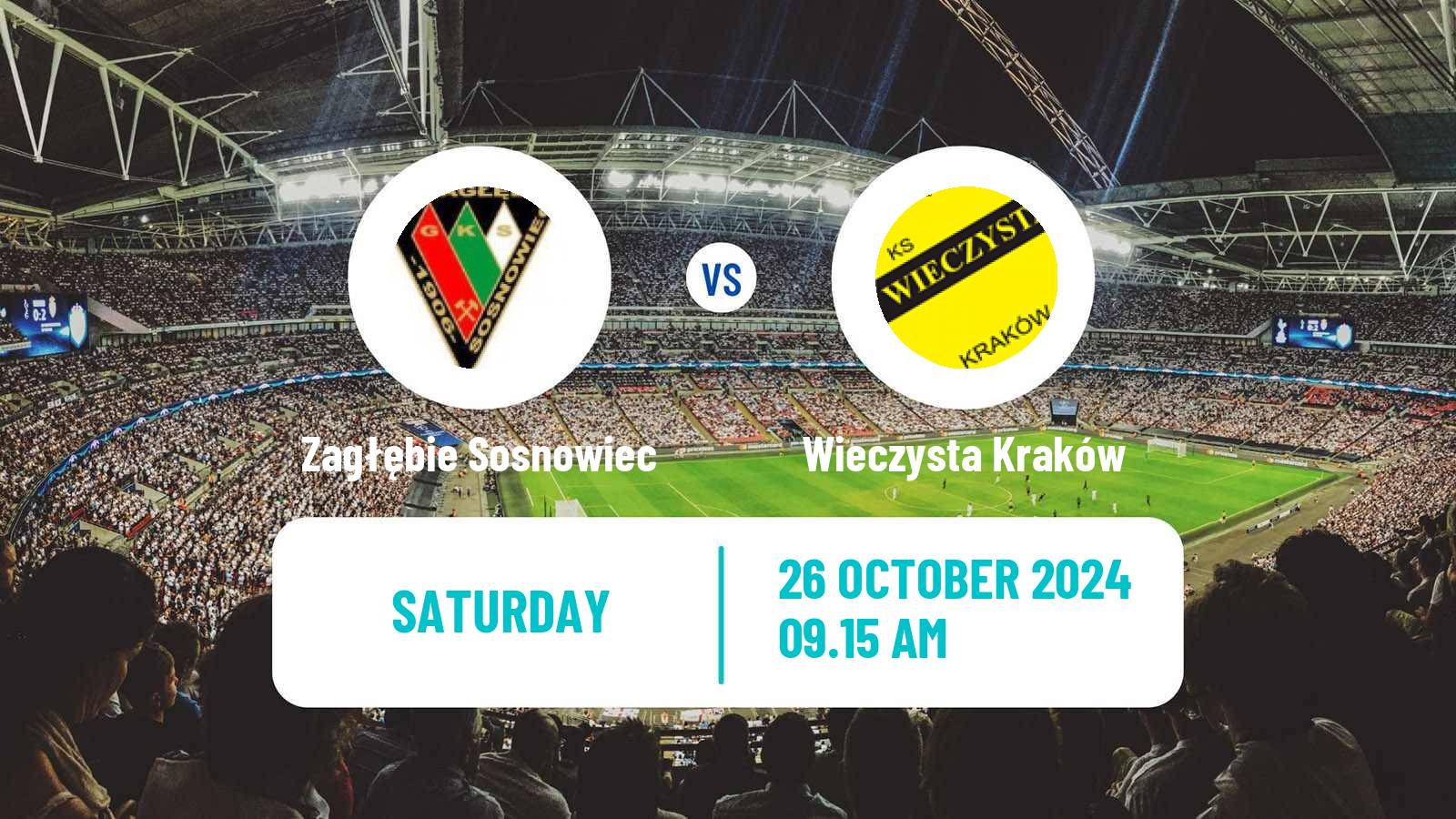 Soccer Polish Division 2 Zagłębie Sosnowiec - Wieczysta Kraków