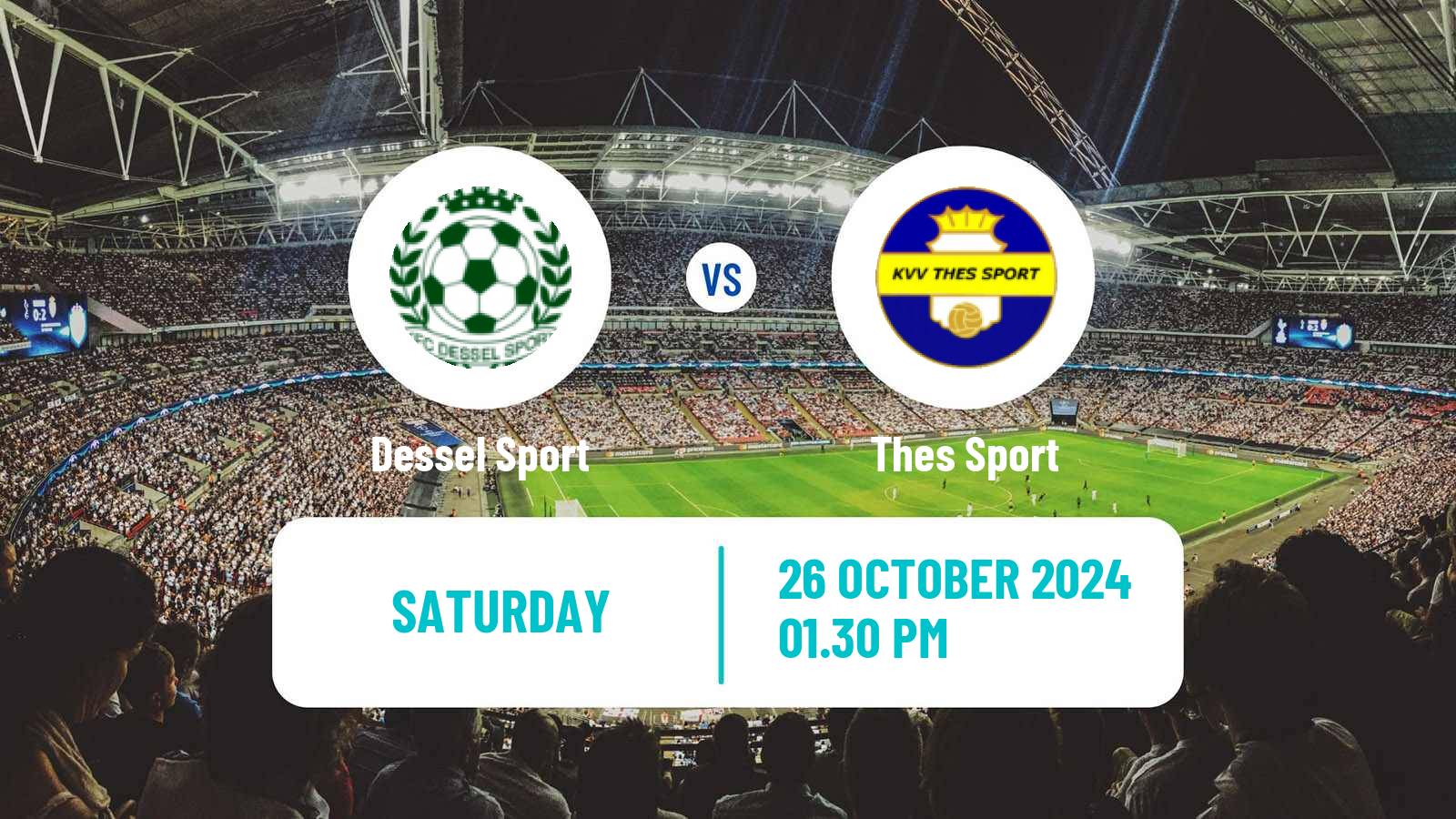 Soccer Belgian National Division 1 VV Dessel Sport - Thes Sport