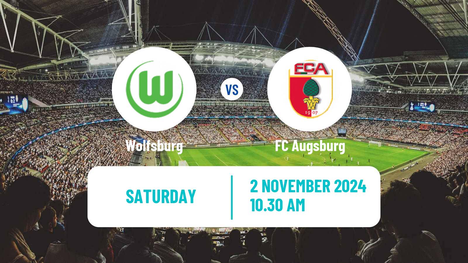 Soccer German Bundesliga Wolfsburg - Augsburg