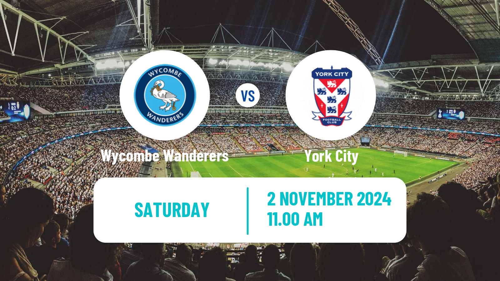 Soccer English FA Cup Wycombe Wanderers - York City