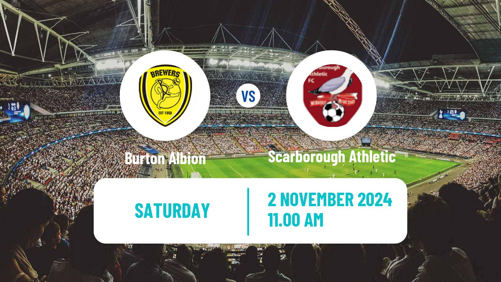 Soccer English FA Cup Burton Albion - Scarborough Athletic