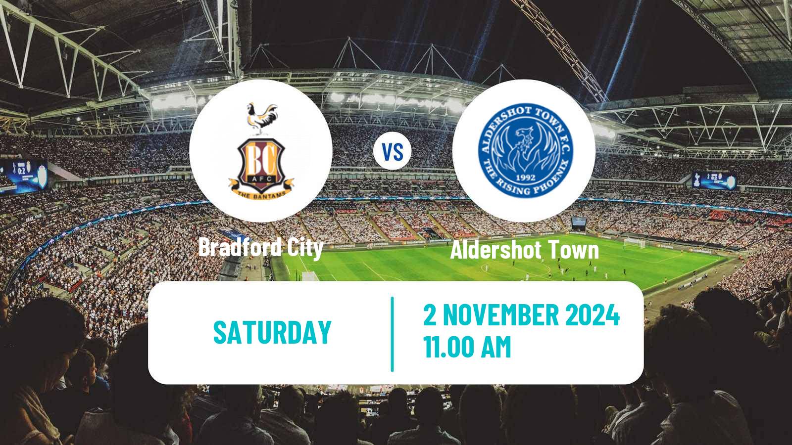 Soccer English FA Cup Bradford City - Aldershot Town