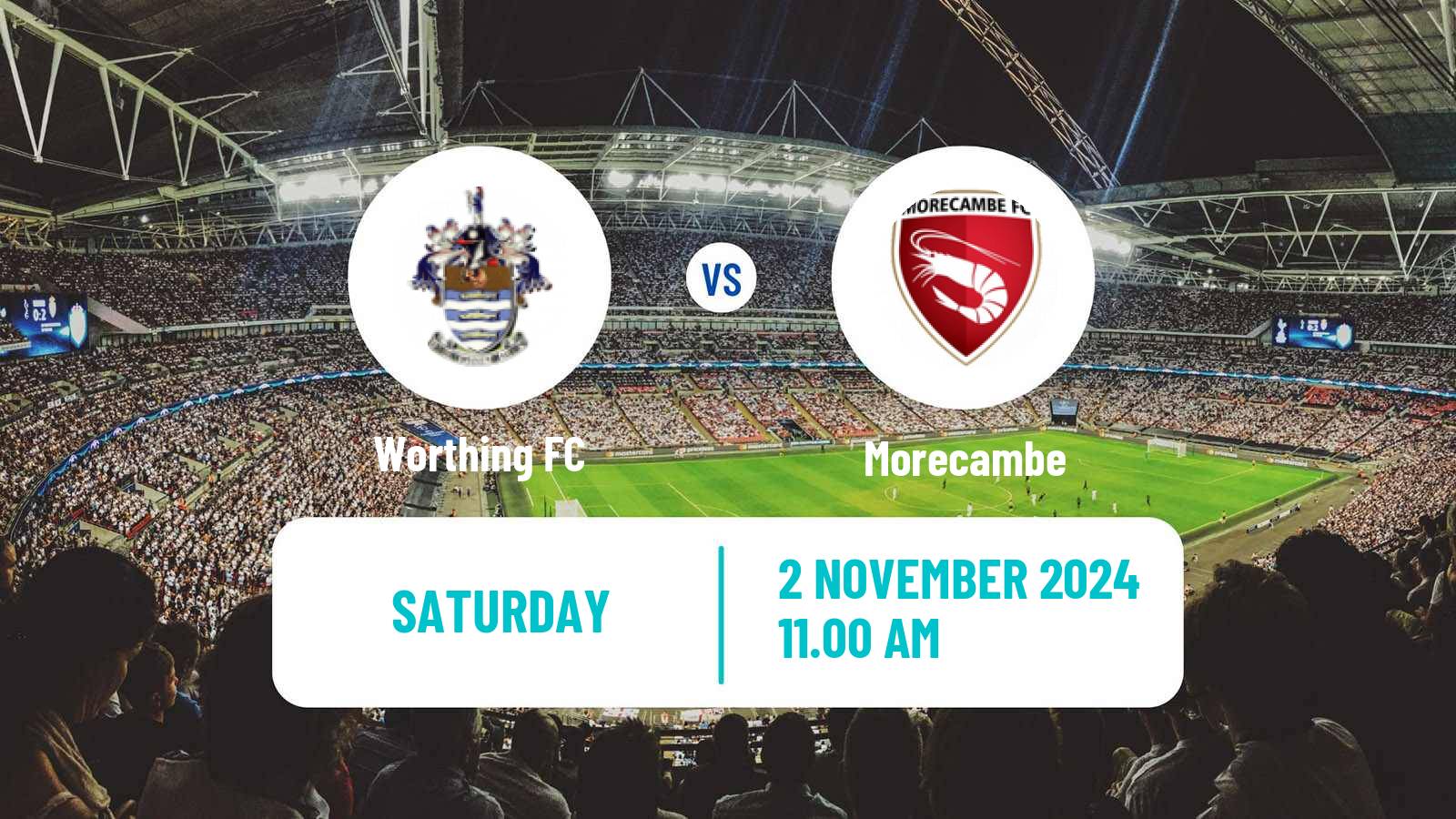 Soccer English FA Cup Worthing - Morecambe