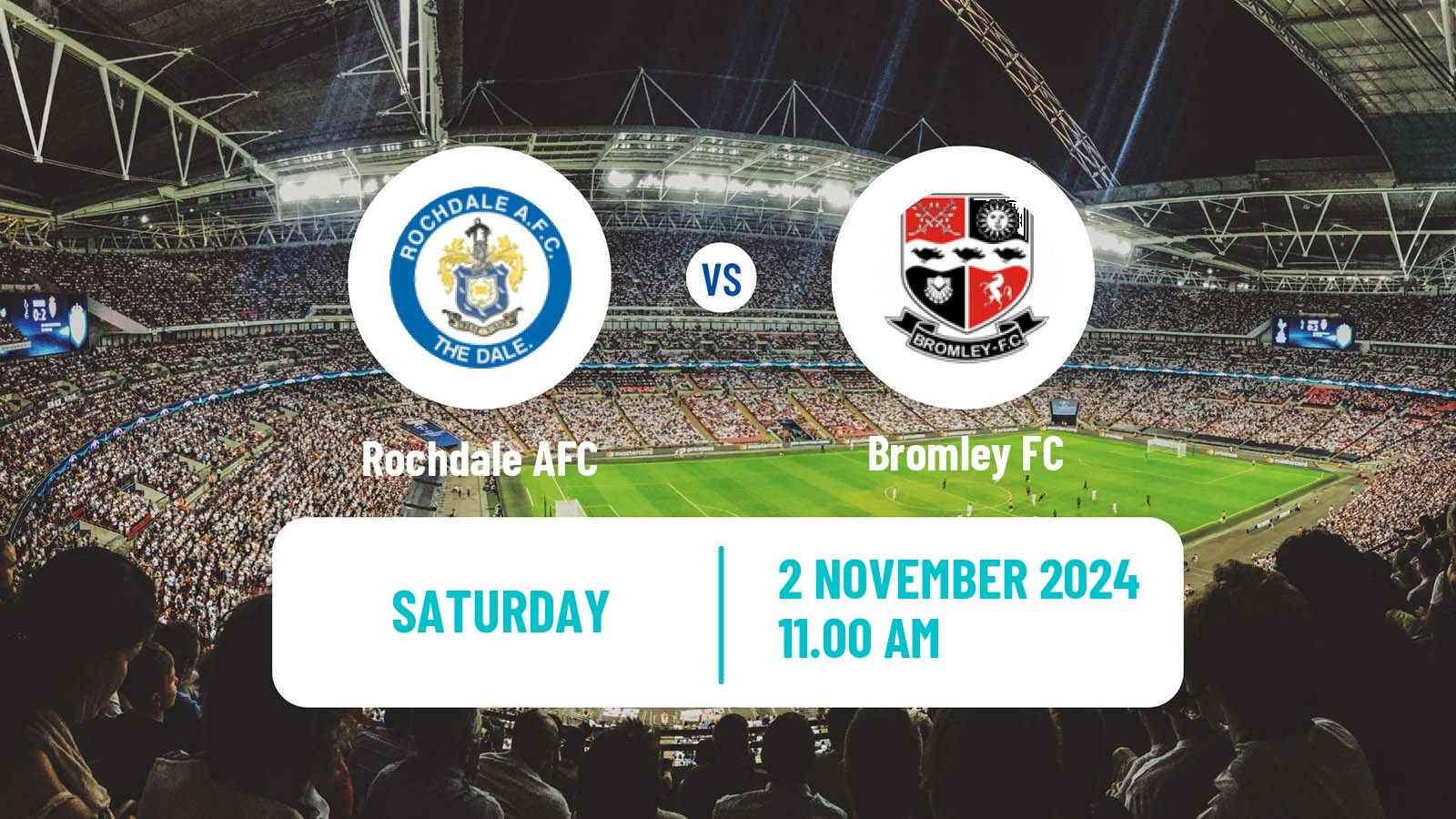 Soccer English FA Cup Rochdale - Bromley