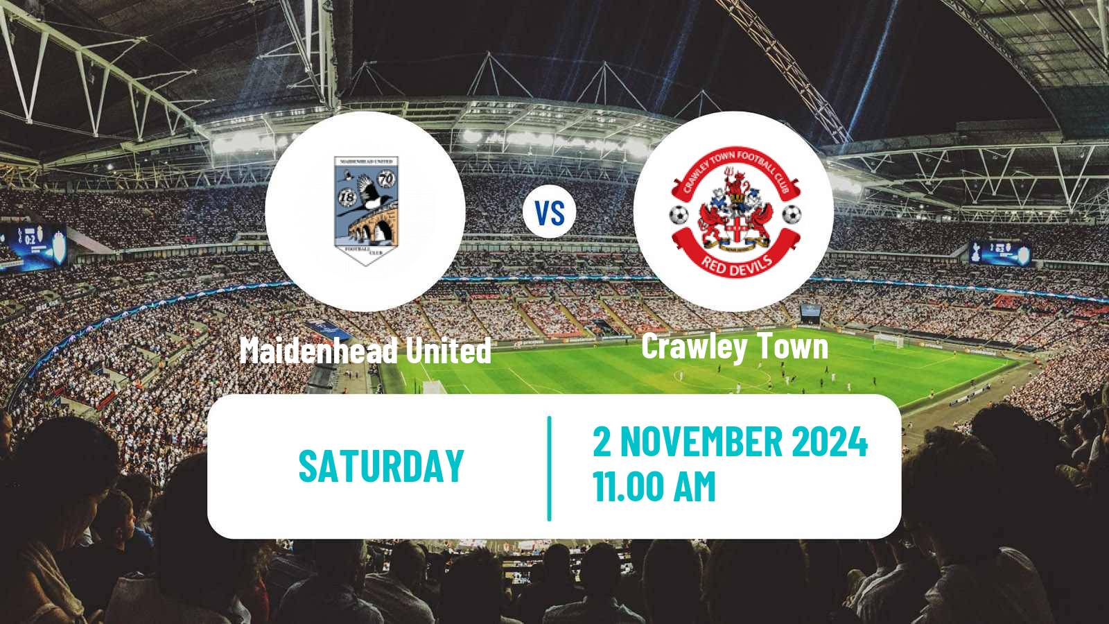 Soccer English FA Cup Maidenhead United - Crawley Town