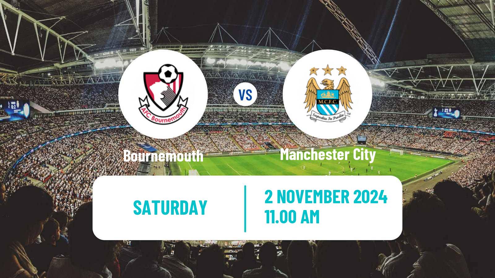 Soccer English Premier League Bournemouth - Manchester City