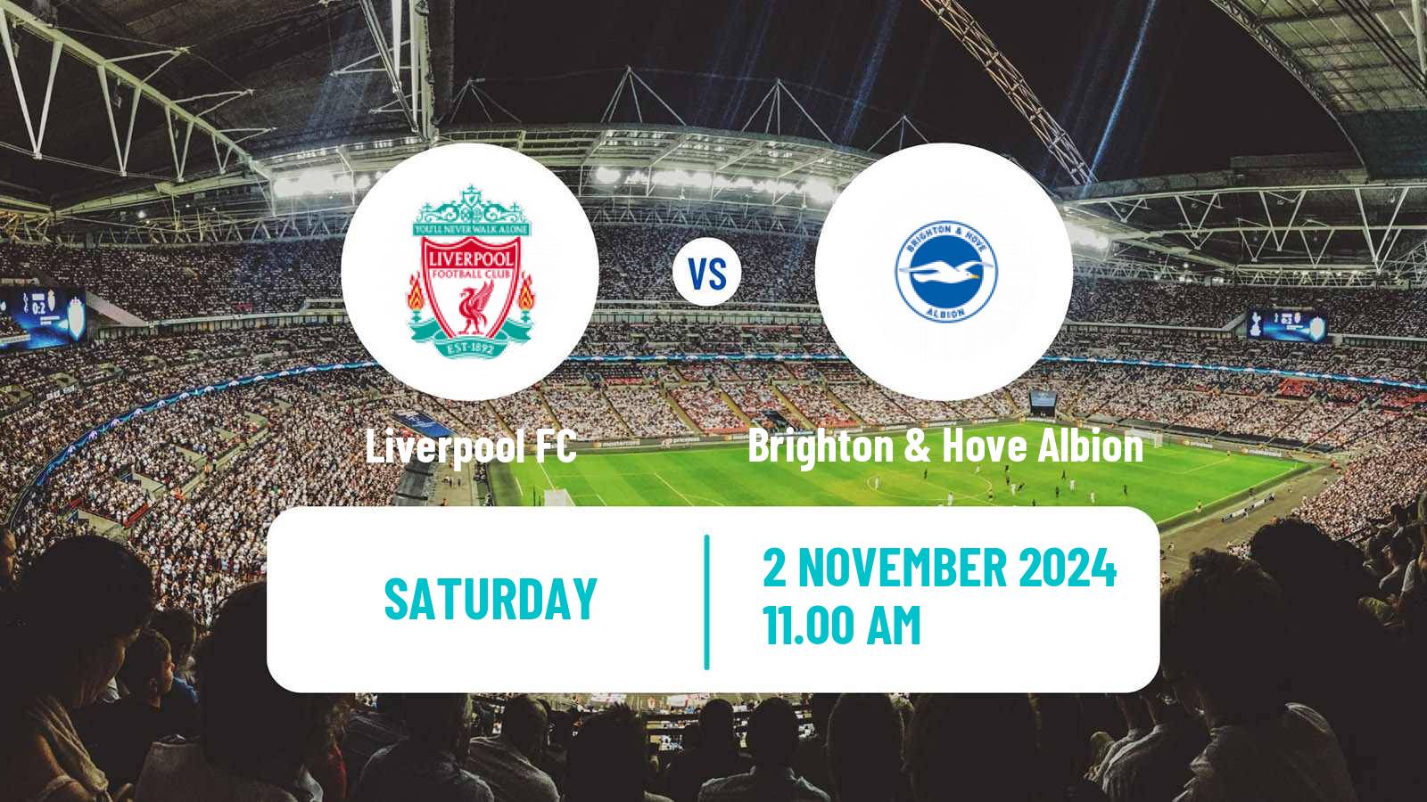 Soccer English Premier League Liverpool - Brighton & Hove Albion