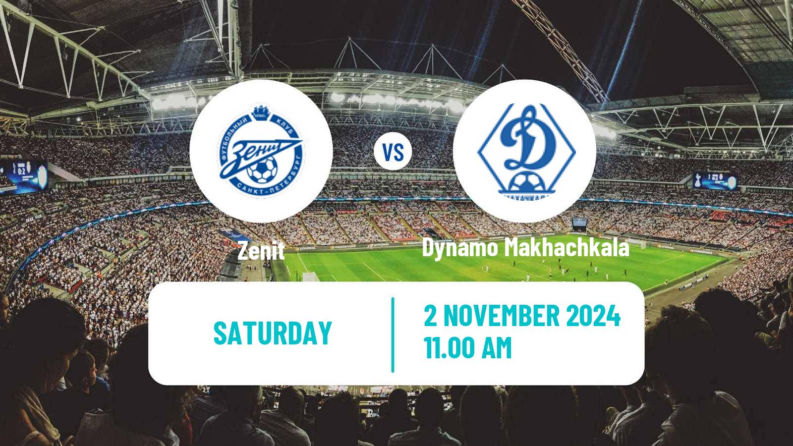 Soccer Russian Premier League Zenit - Dynamo Makhachkala