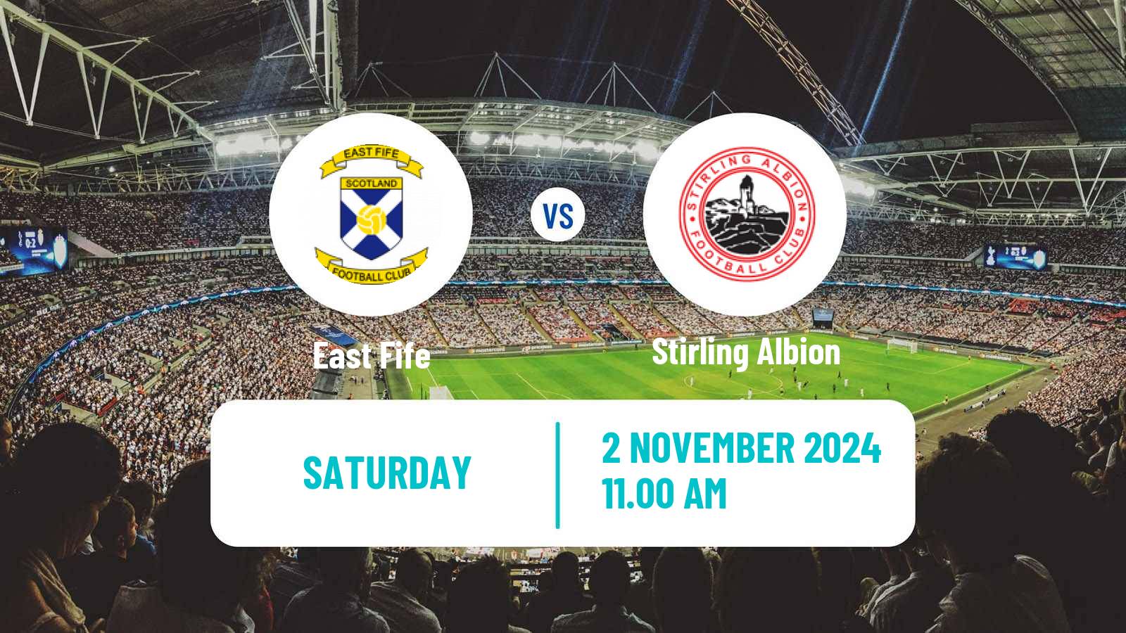 Soccer Scottish League Two East Fife - Stirling Albion