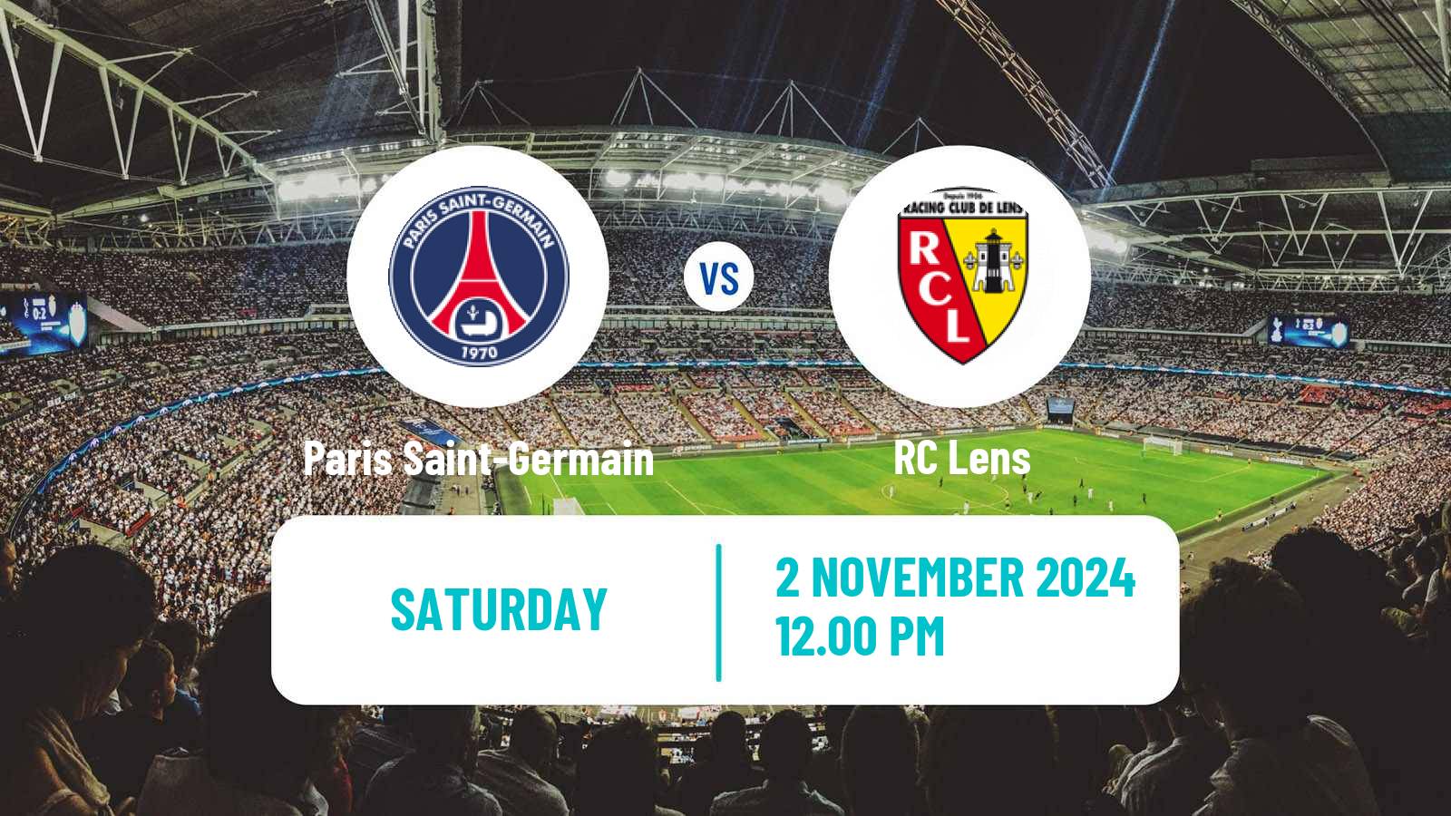 Soccer French Ligue 1 Paris Saint-Germain - Lens