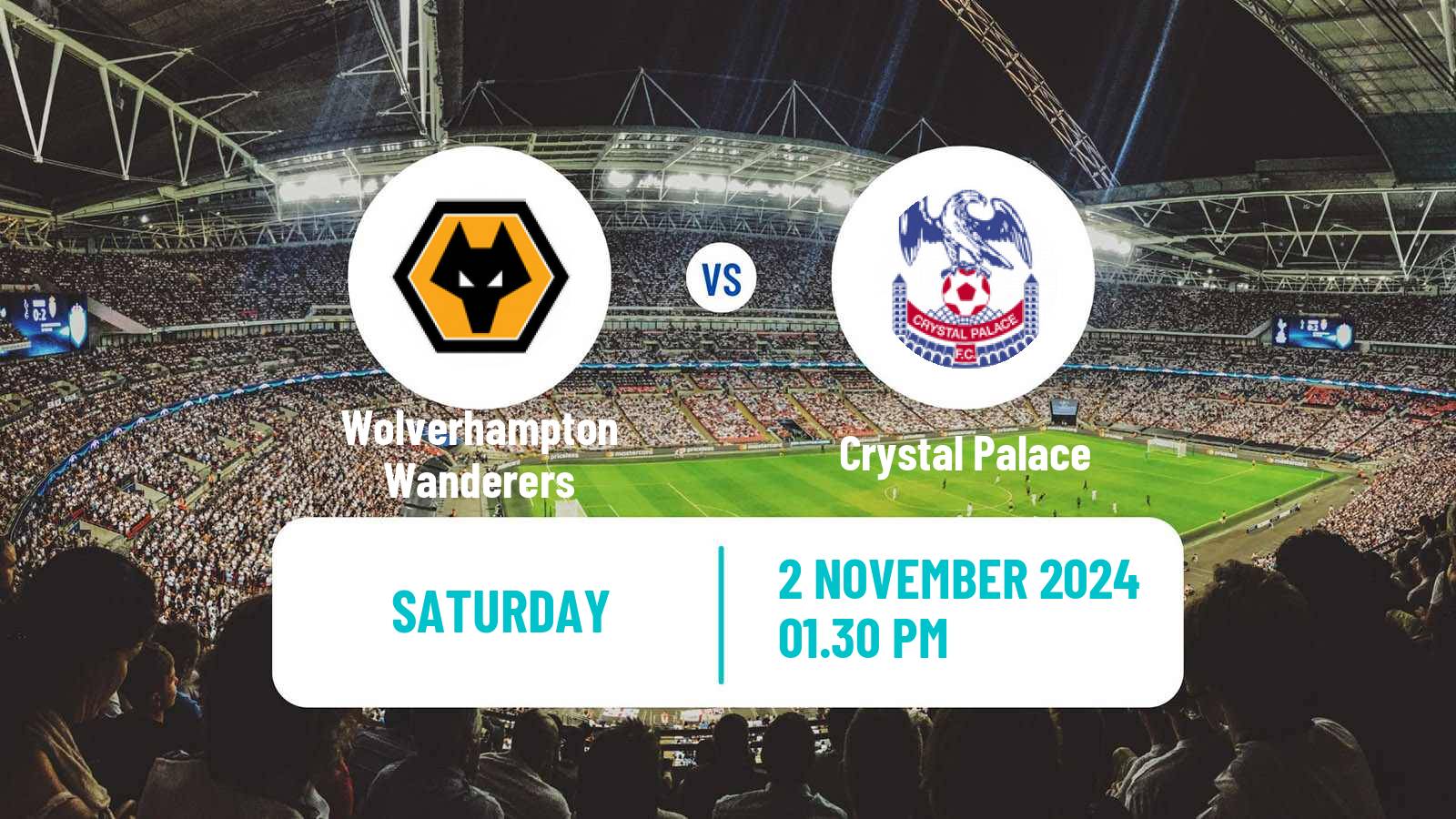 Soccer English Premier League Wolverhampton Wanderers - Crystal Palace