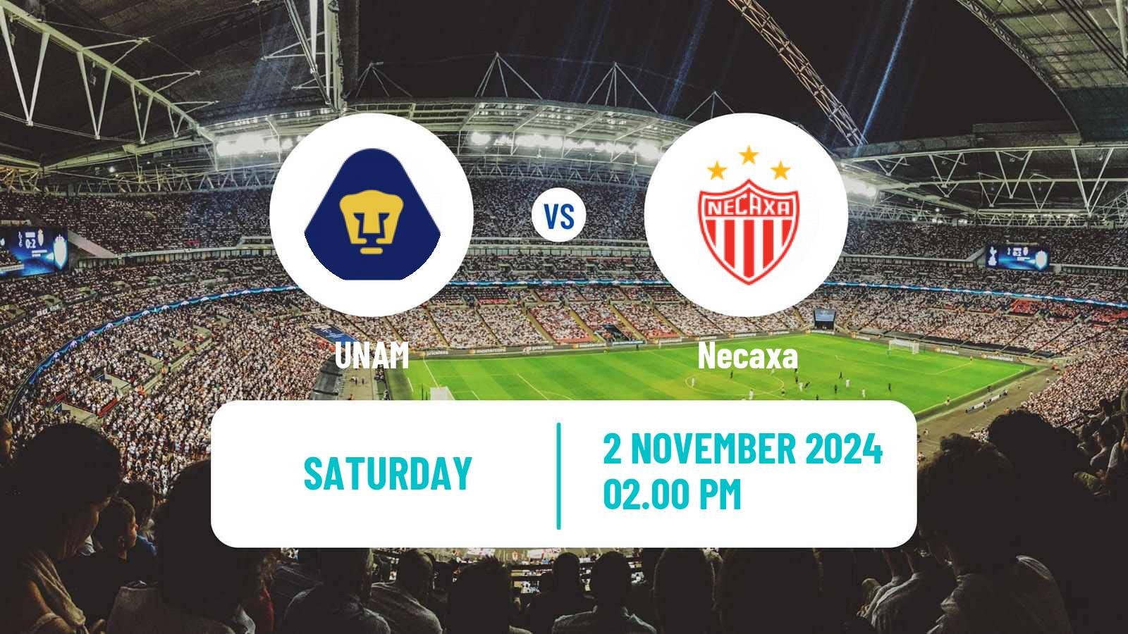 Soccer Mexican Liga MX Women UNAM - Necaxa