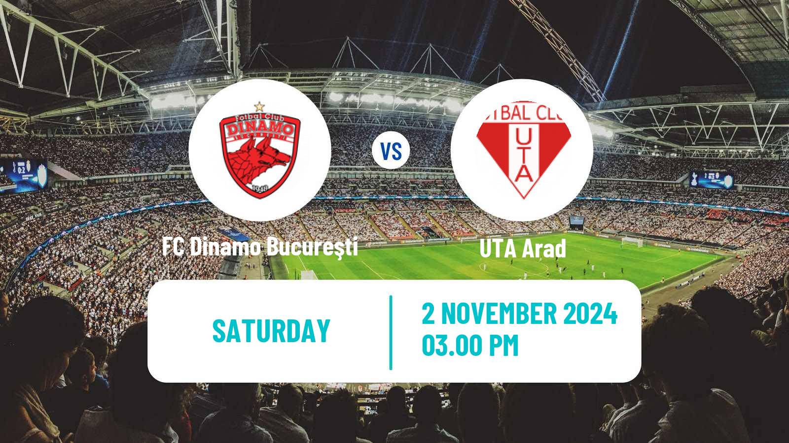 Soccer Romanian Liga 1 FC Dinamo Bucureşti - UTA Arad