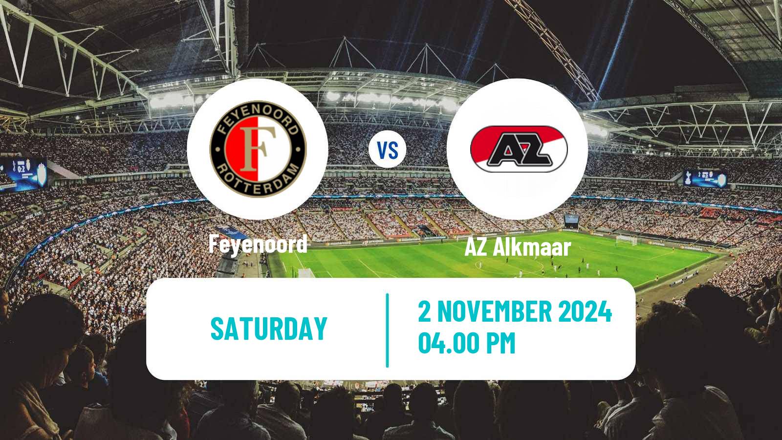 Soccer Dutch Eredivisie Feyenoord - AZ Alkmaar