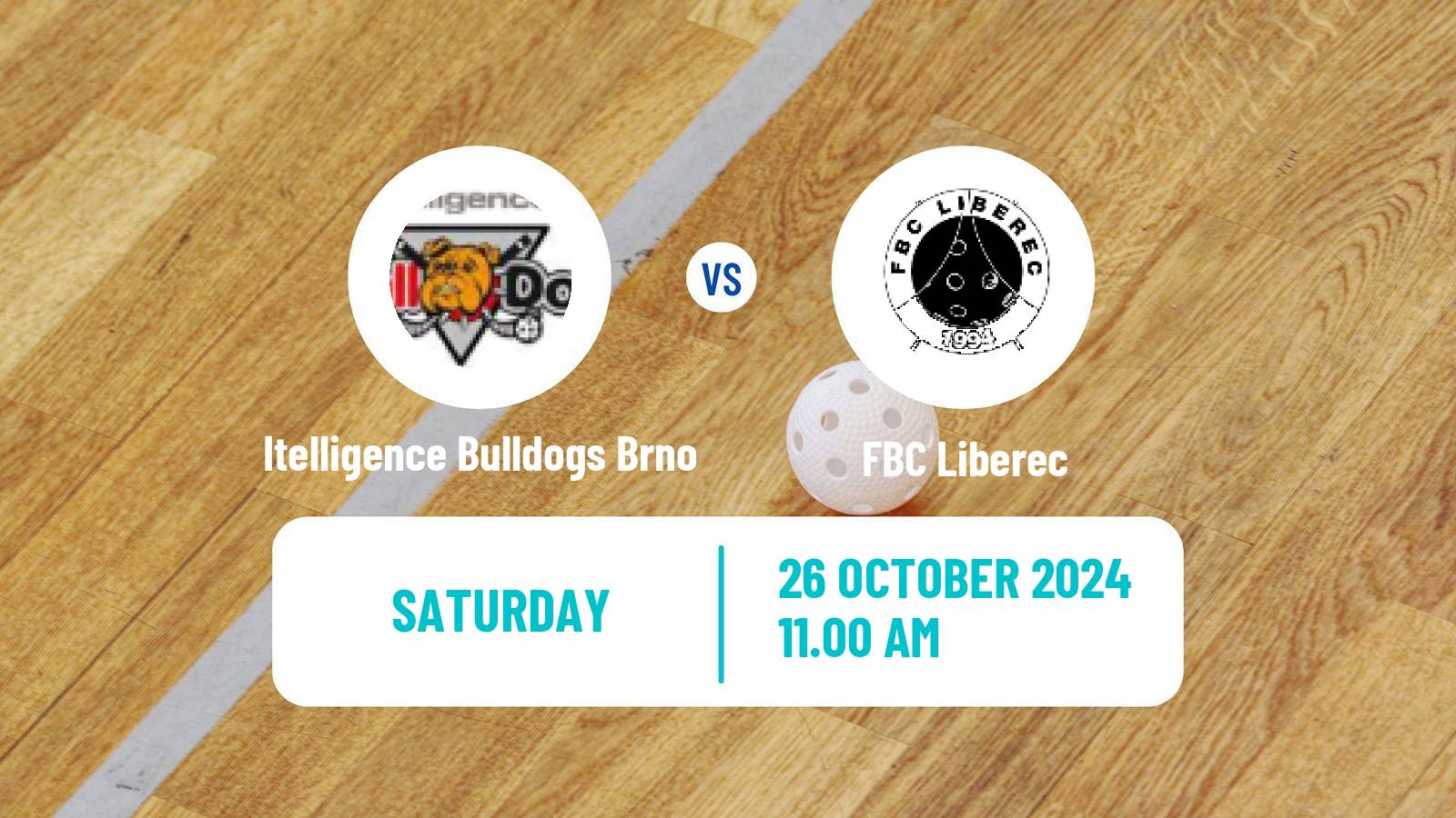 Floorball Czech Superliga Floorball Itelligence Bulldogs Brno - FBC Liberec