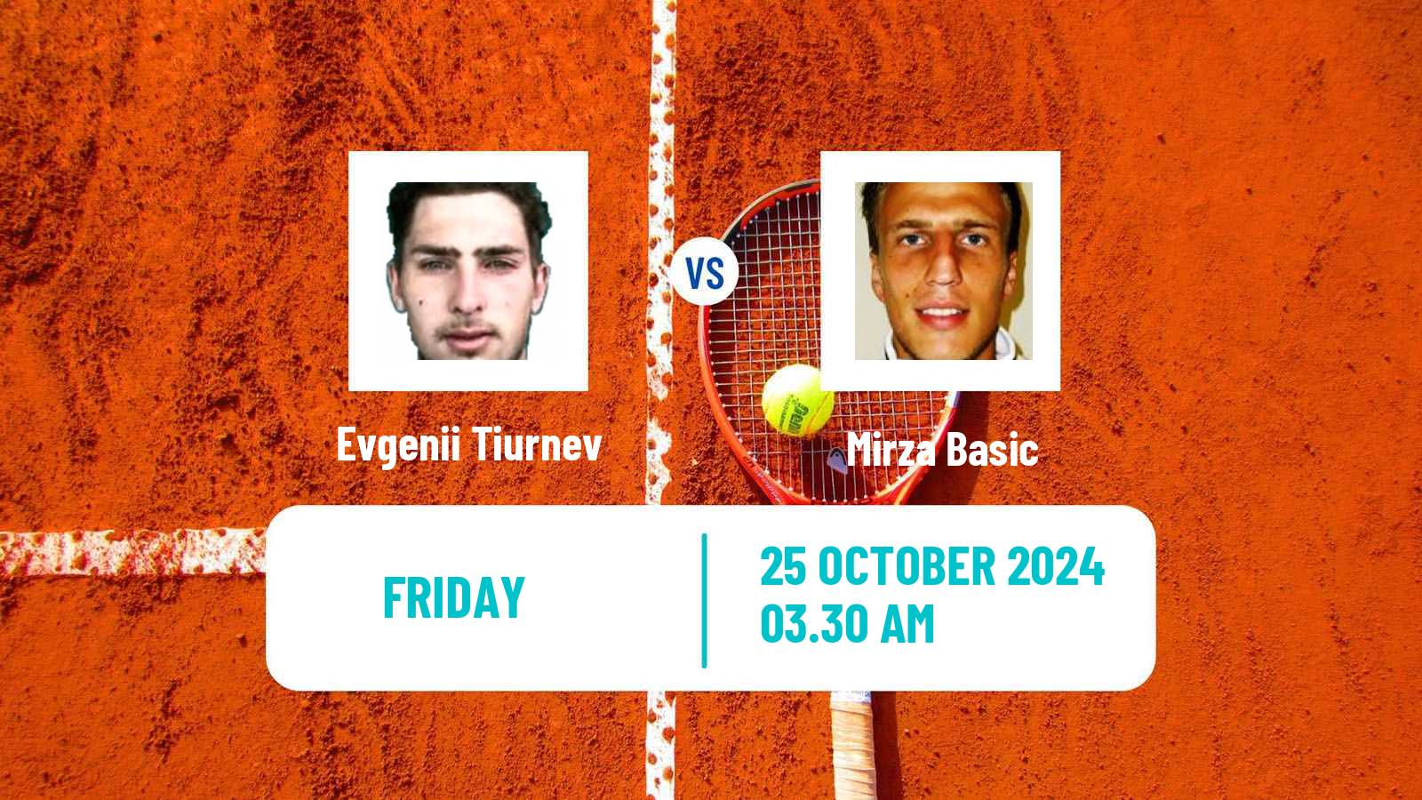 Tennis ITF M15 Kayseri 2 Men Evgenii Tiurnev - Mirza Basic