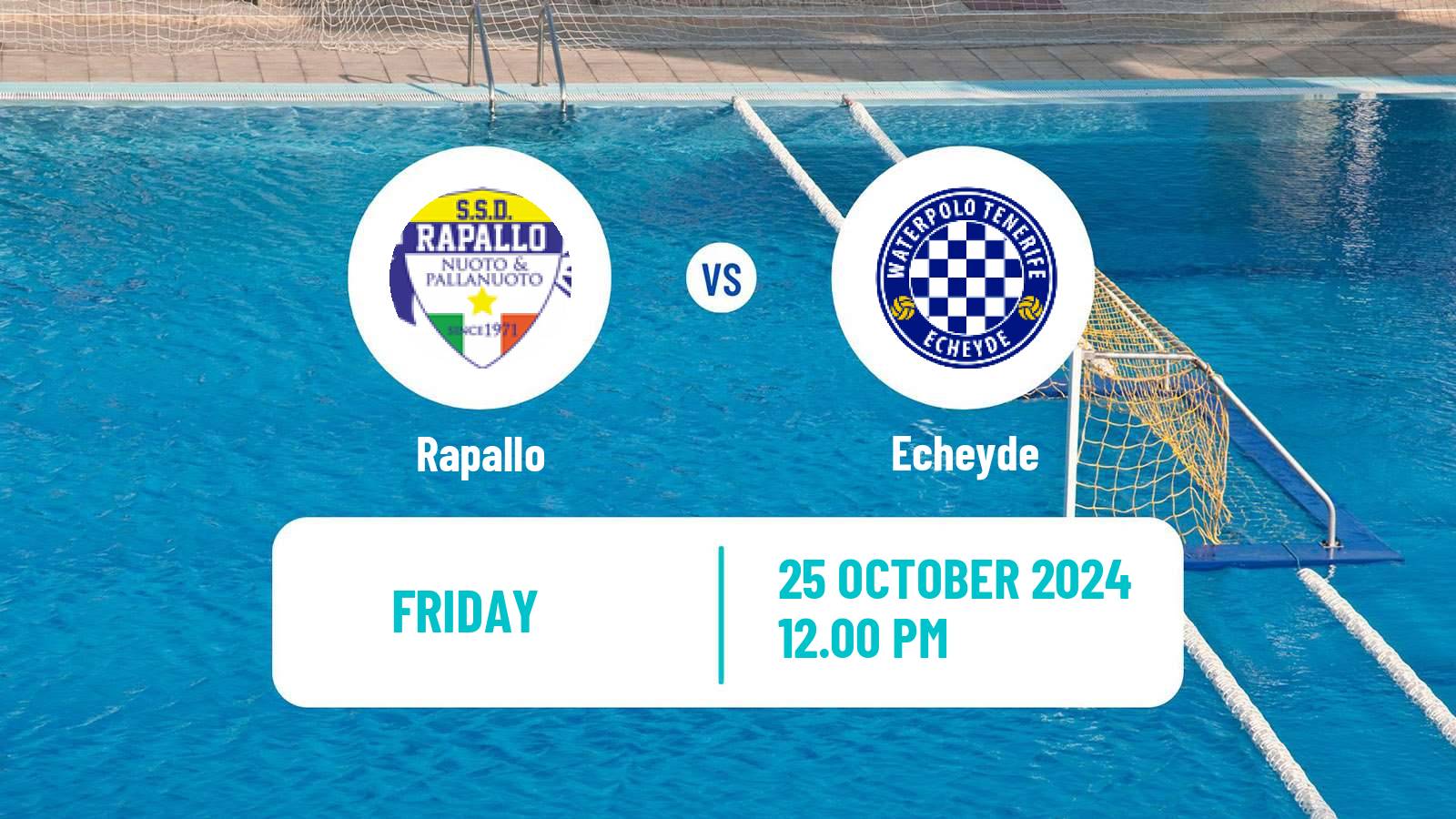 Water polo Euro Cup Water Polo Women Rapallo - Echeyde