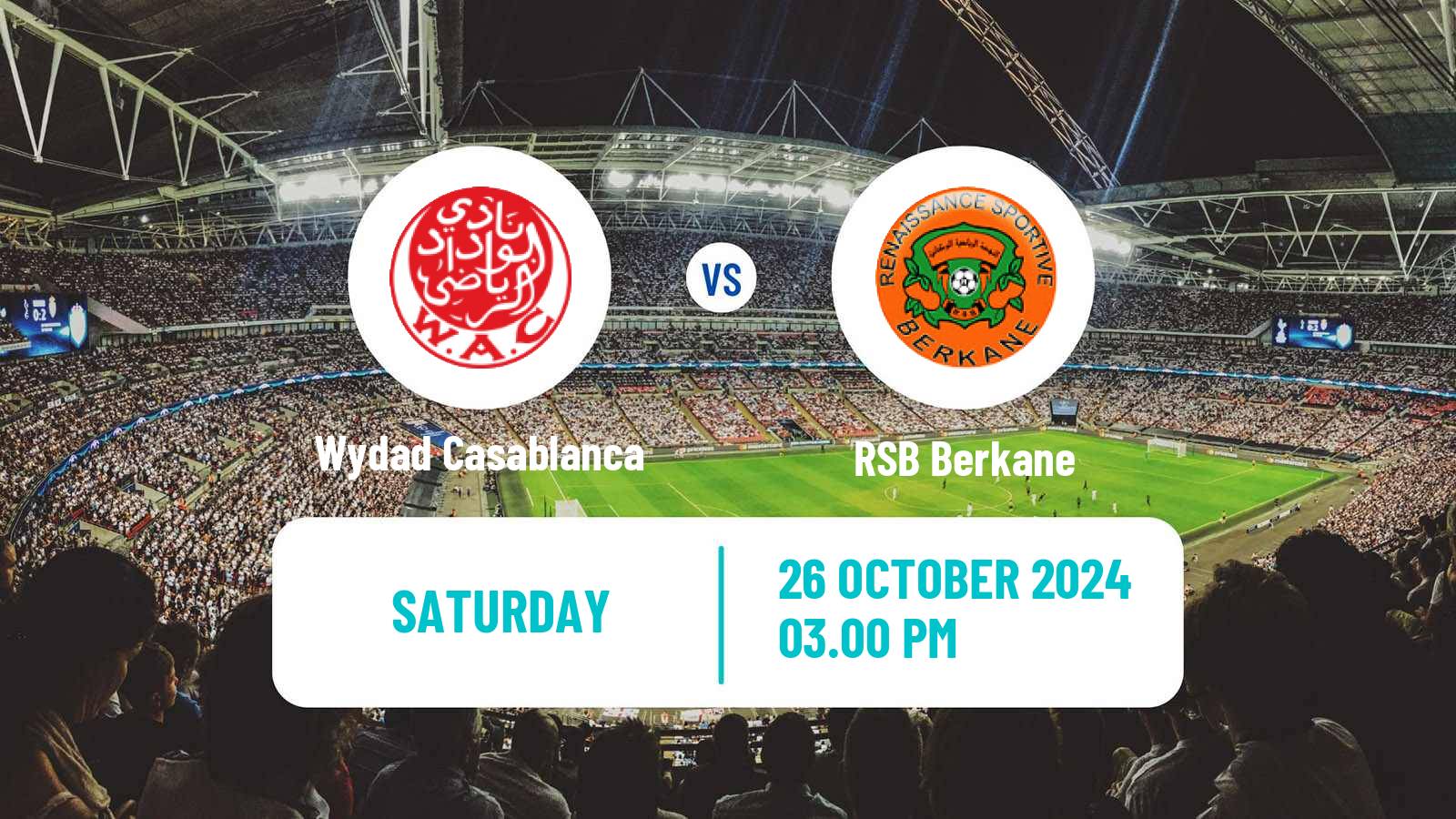 Soccer Moroccan Botola Wydad Casablanca - Berkane