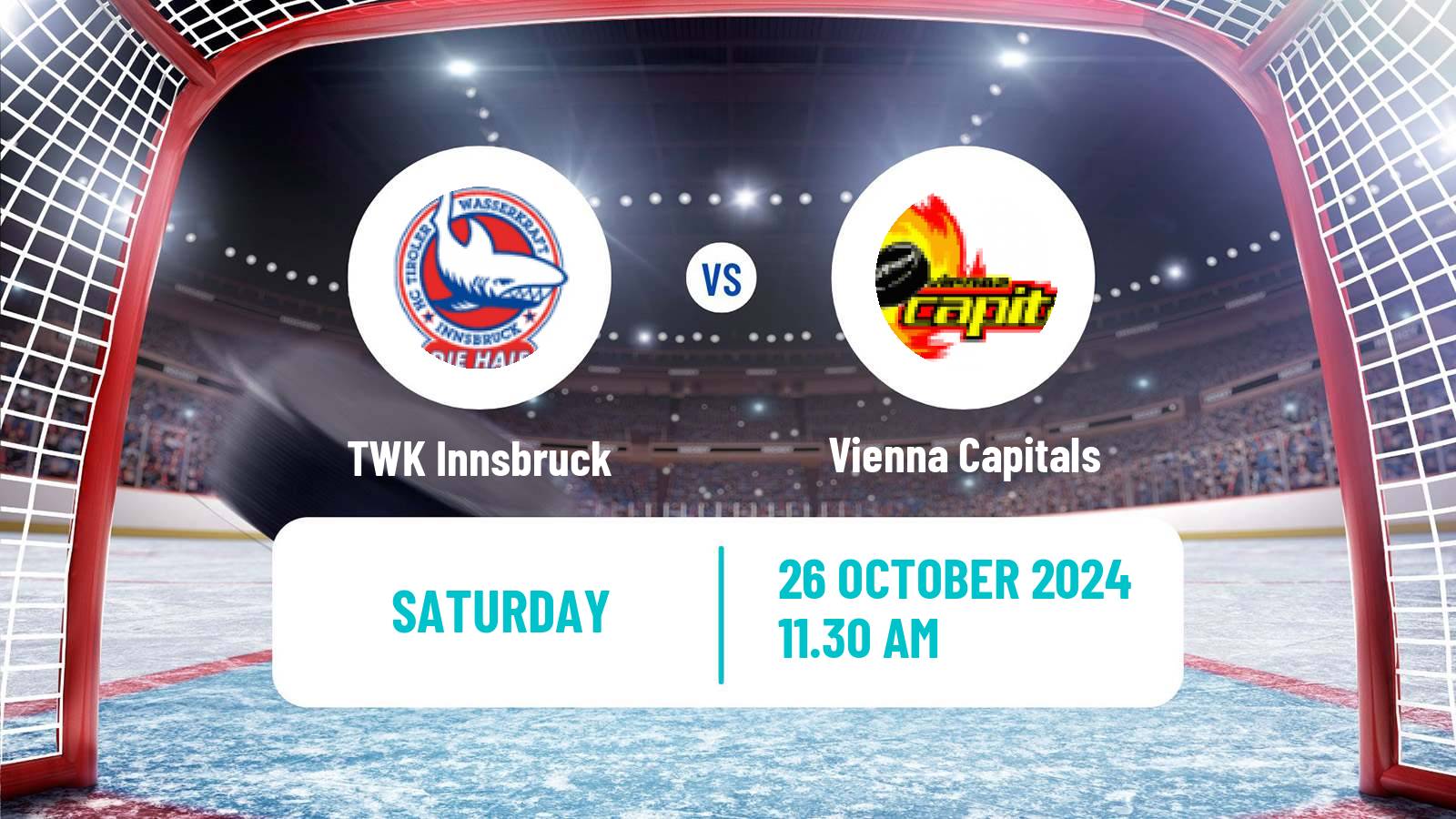 Hockey Austrian Ice Hockey League TWK Innsbruck - Vienna Capitals