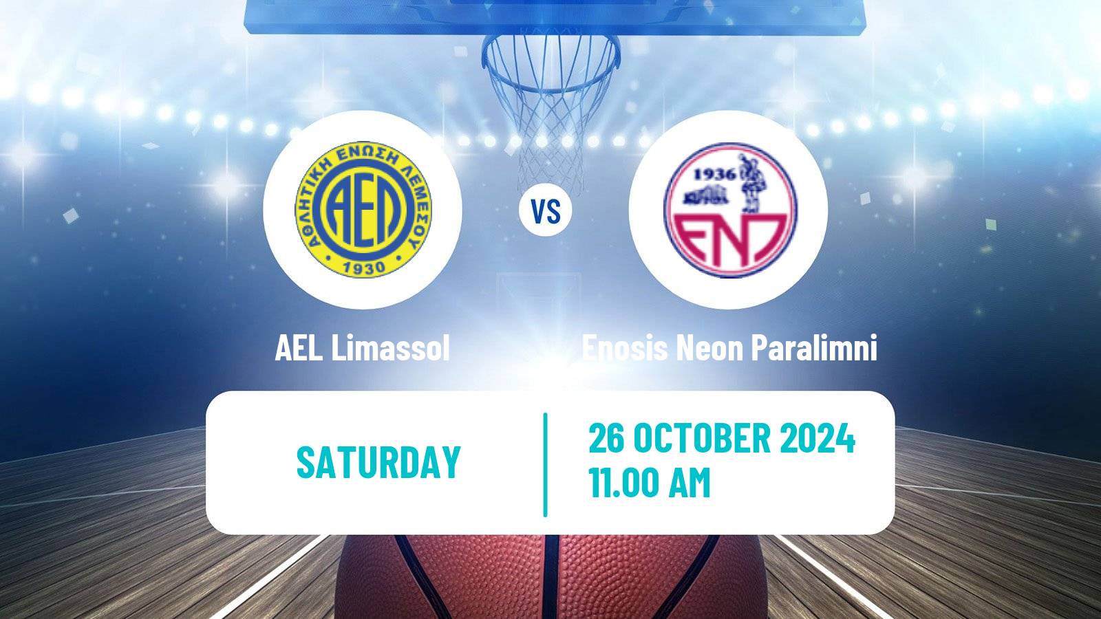 Basketball Cypriot Division A Basketball AEL Limassol - Enosis Neon Paralimni