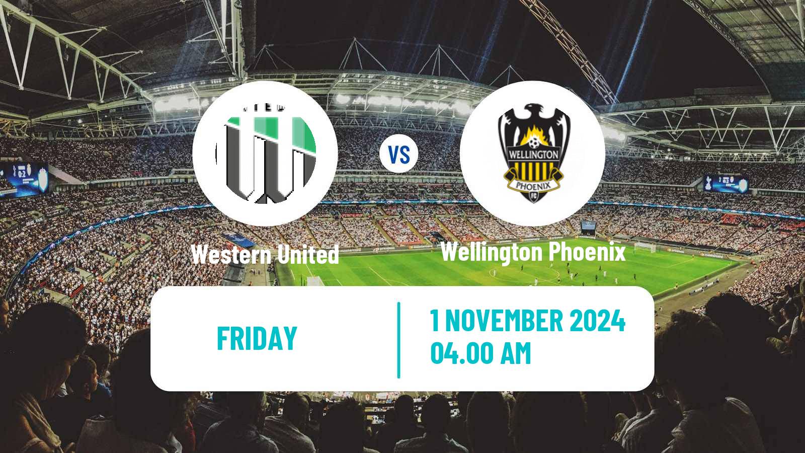 Soccer Australian A-League Women Western United - Wellington Phoenix