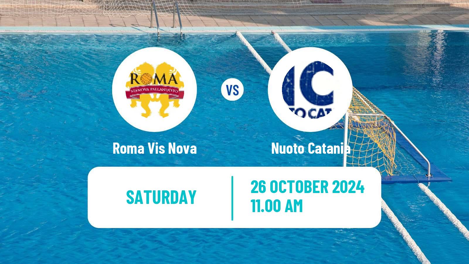 Water polo Italian A1 Water Polo Roma Vis Nova - Nuoto Catania