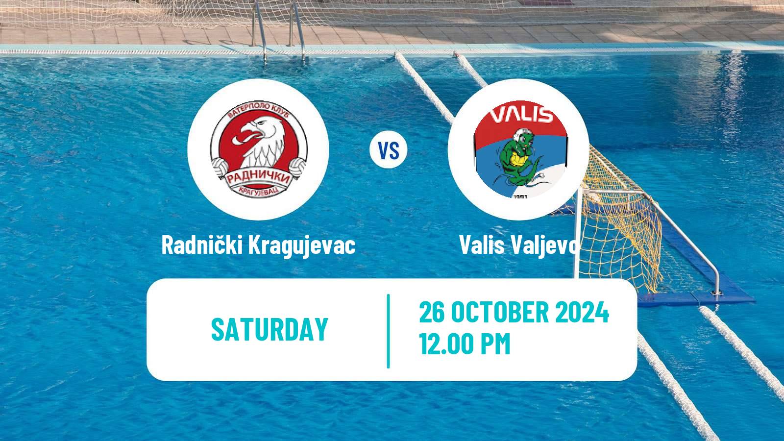 Water polo Serbian Super Liga Water Polo Radnički Kragujevac - Valis Valjevo