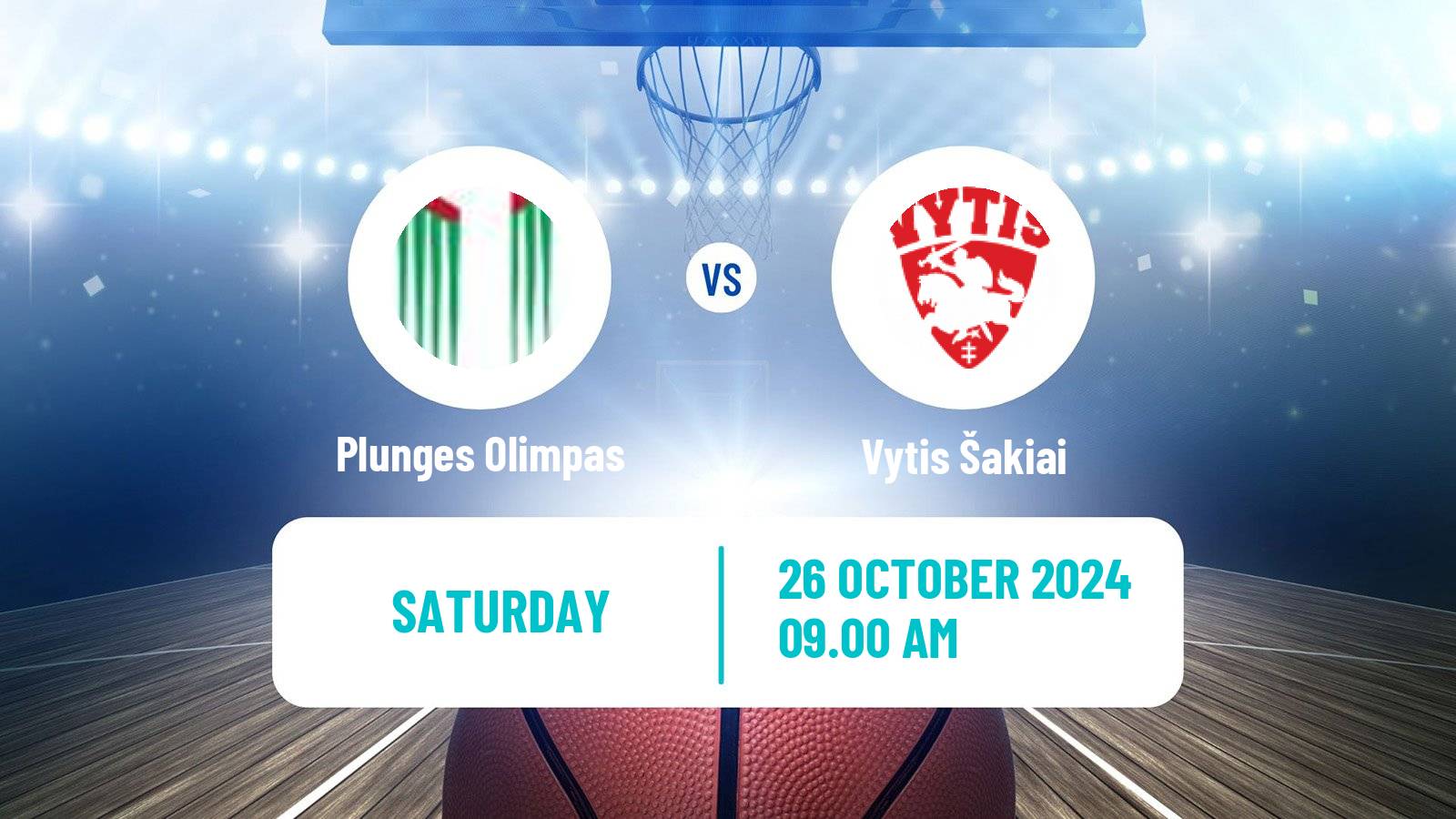 Basketball Lietuvos NKL Plunges Olimpas - Vytis Šakiai