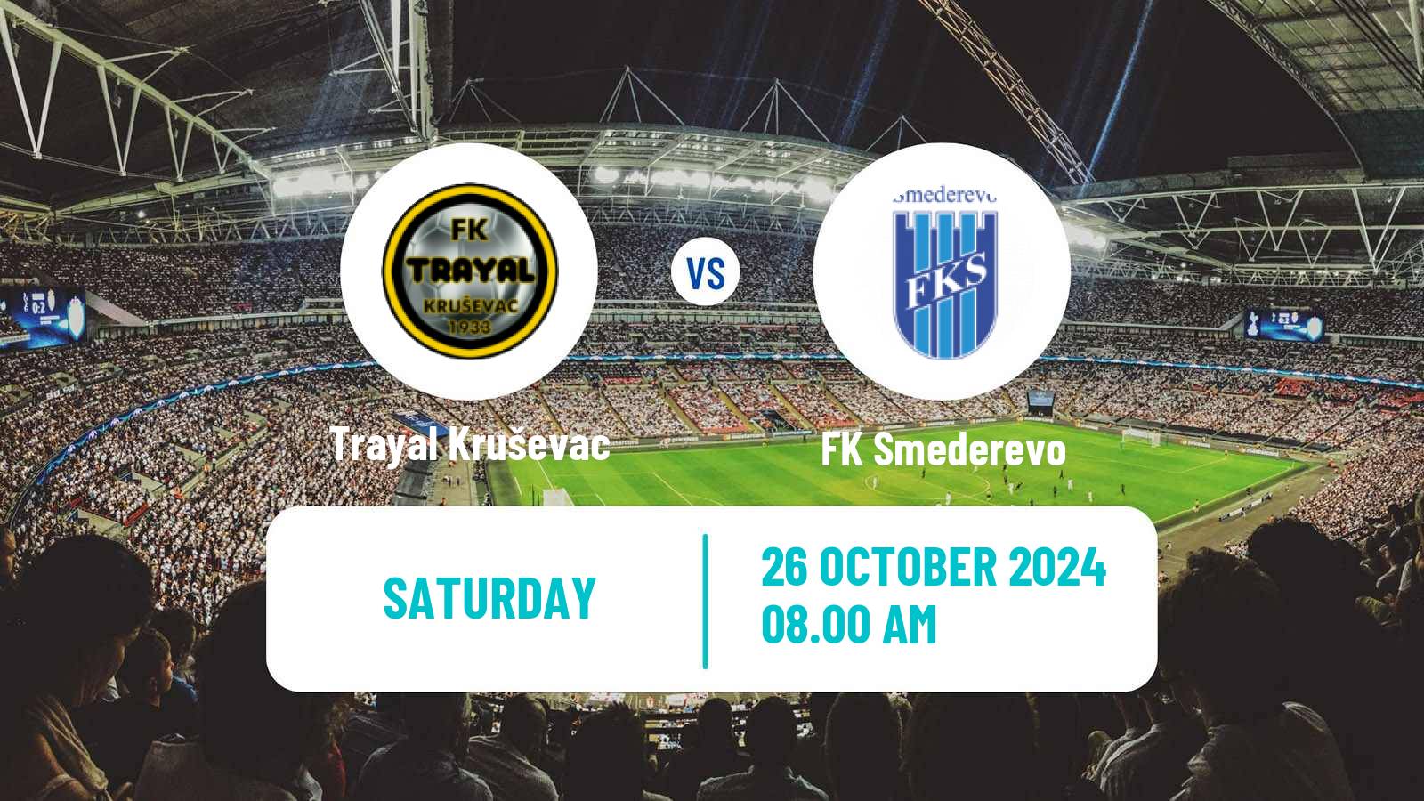 Soccer Serbian Prva Liga Trayal Kruševac - Smederevo