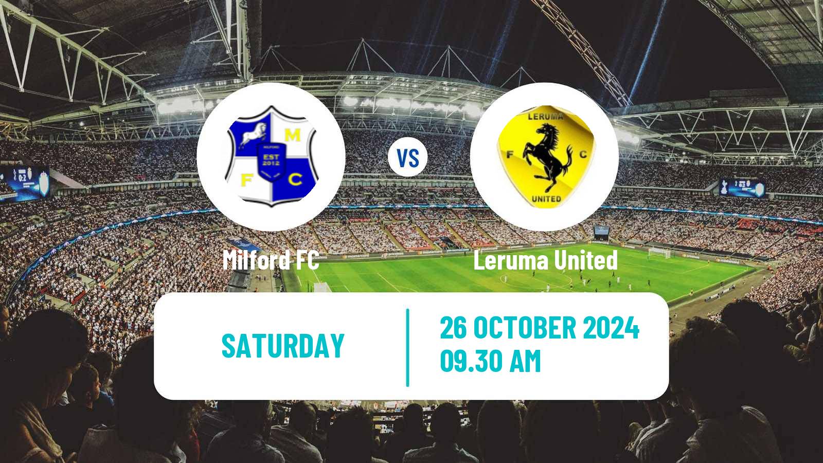 Soccer South African First Division Milford - Leruma United