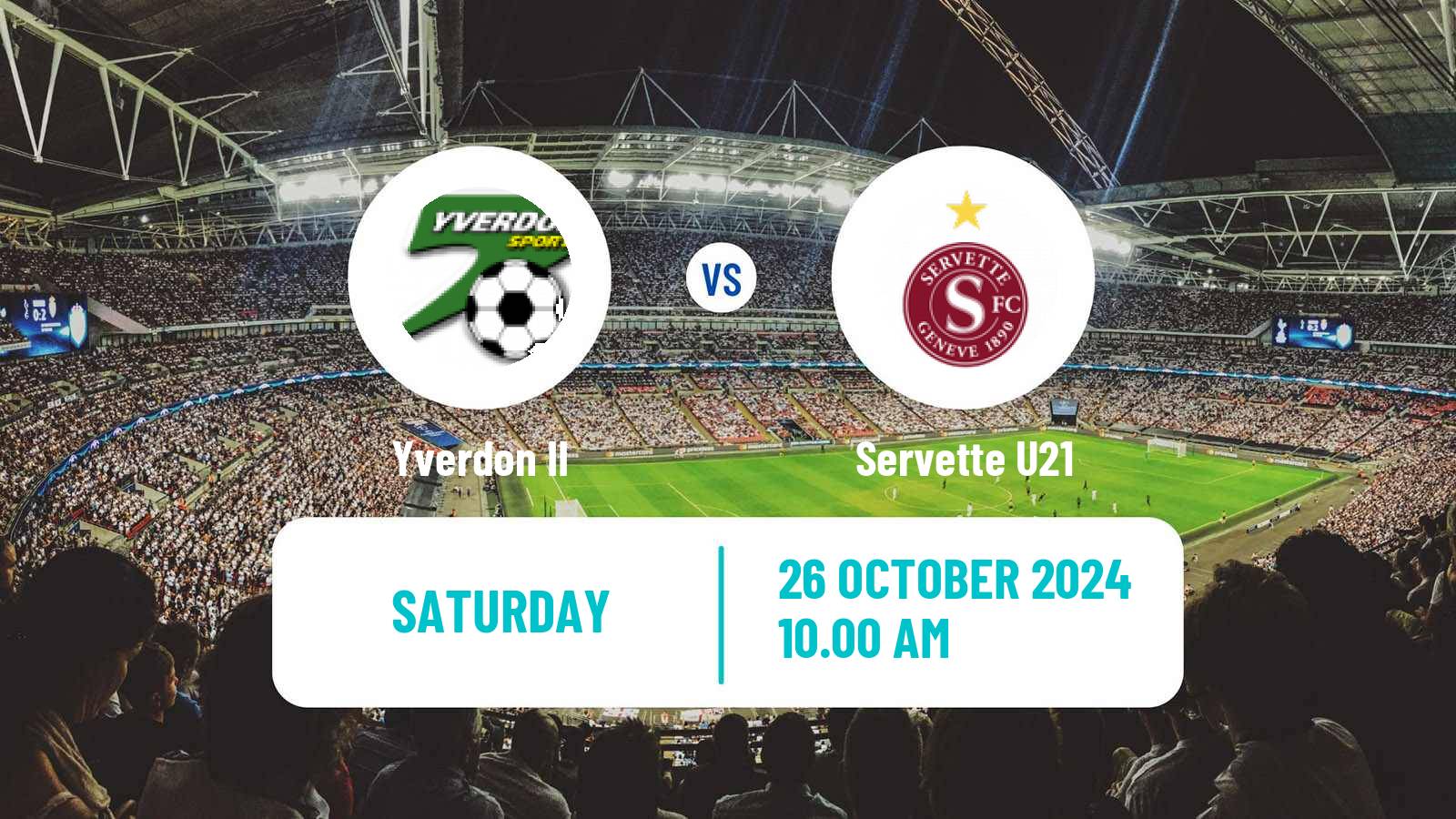 Soccer Swiss 1 Liga Classic Group 1 Yverdon II - Servette U21