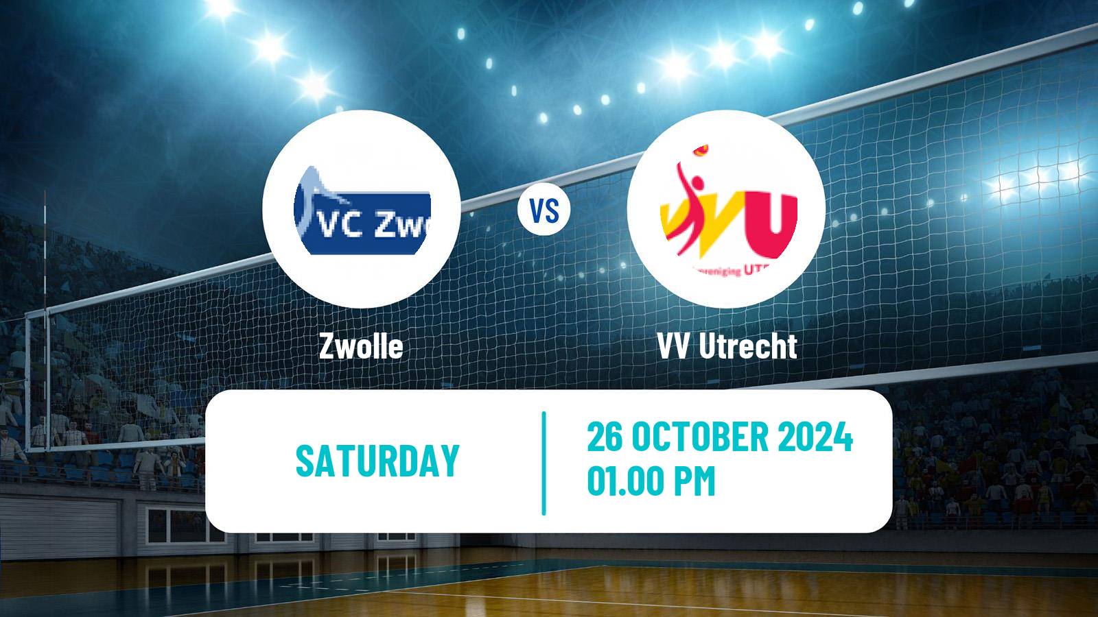 Volleyball Dutch Eredivisie Volleyball Women Zwolle - VV Utrecht