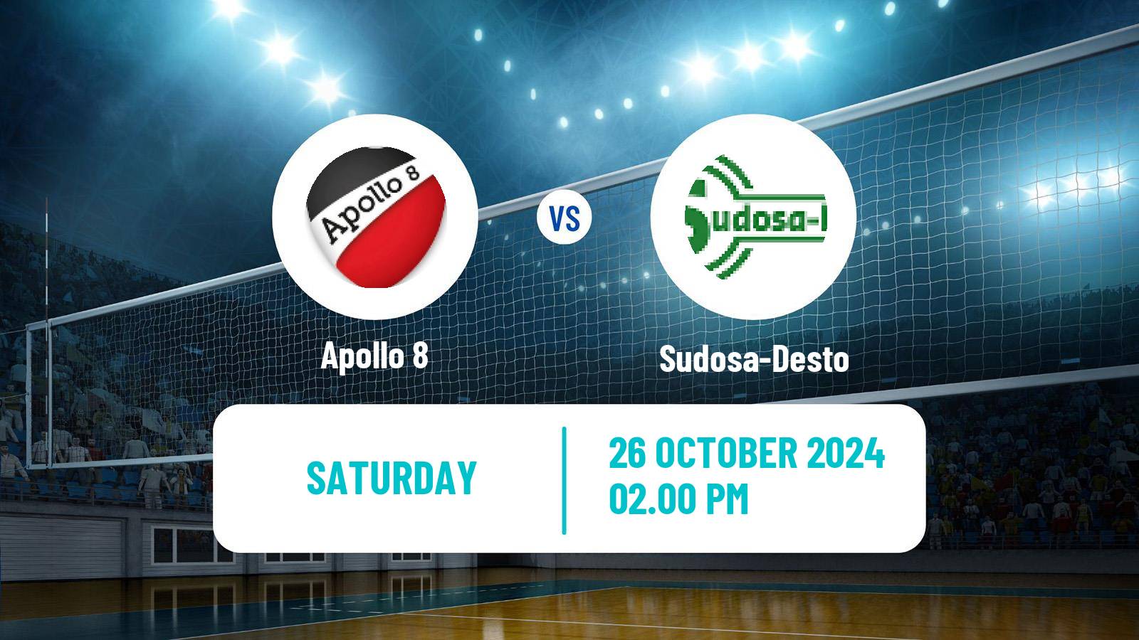 Volleyball Dutch Eredivisie Volleyball Women Apollo 8 - Sudosa-Desto