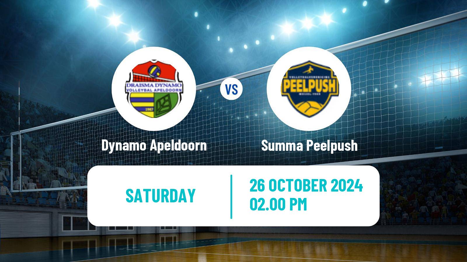 Volleyball Dutch Eredivisie Volleyball Women Dynamo Apeldoorn - Summa Peelpush