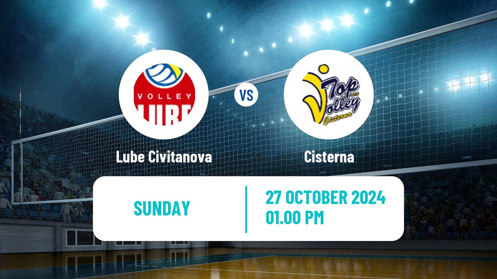 Volleyball Italian SuperLega Volleyball Lube Civitanova - Cisterna