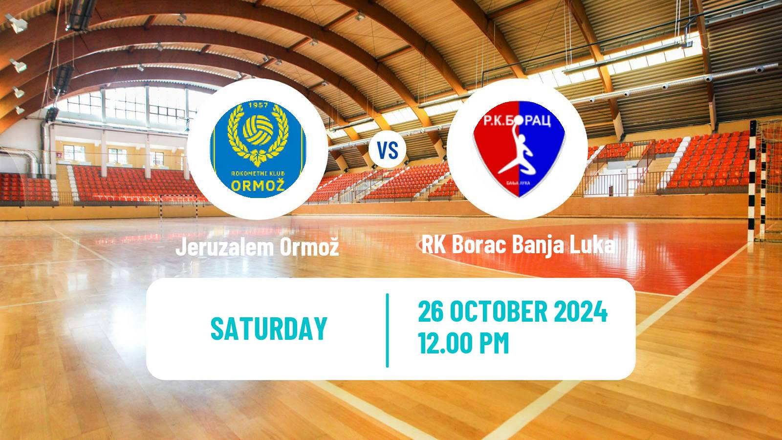 Handball EHF European Cup Jeruzalem Ormož - RK Borac Banja Luka