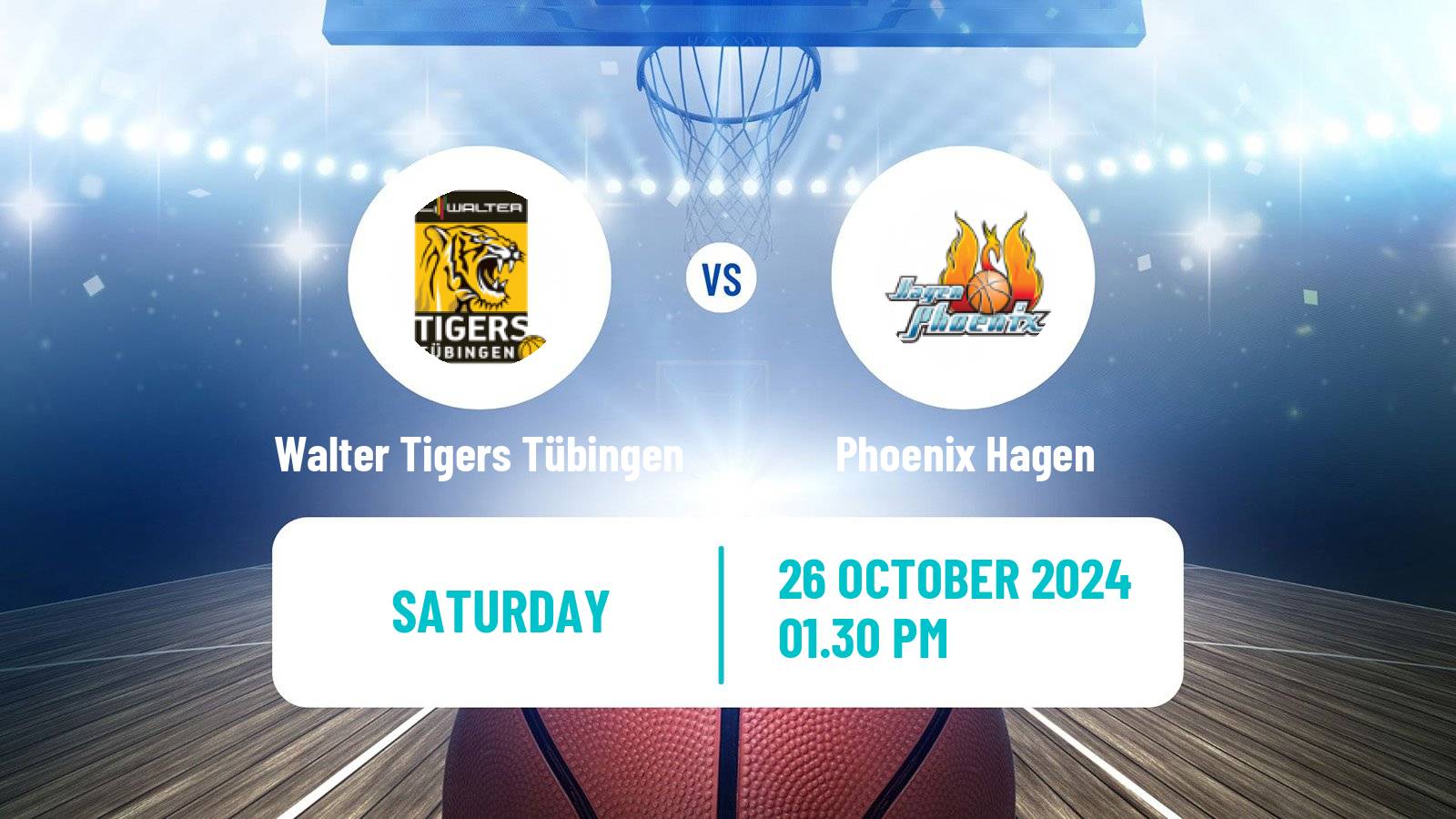 Basketball German Pro A Basketball Walter Tigers Tübingen - Phoenix Hagen