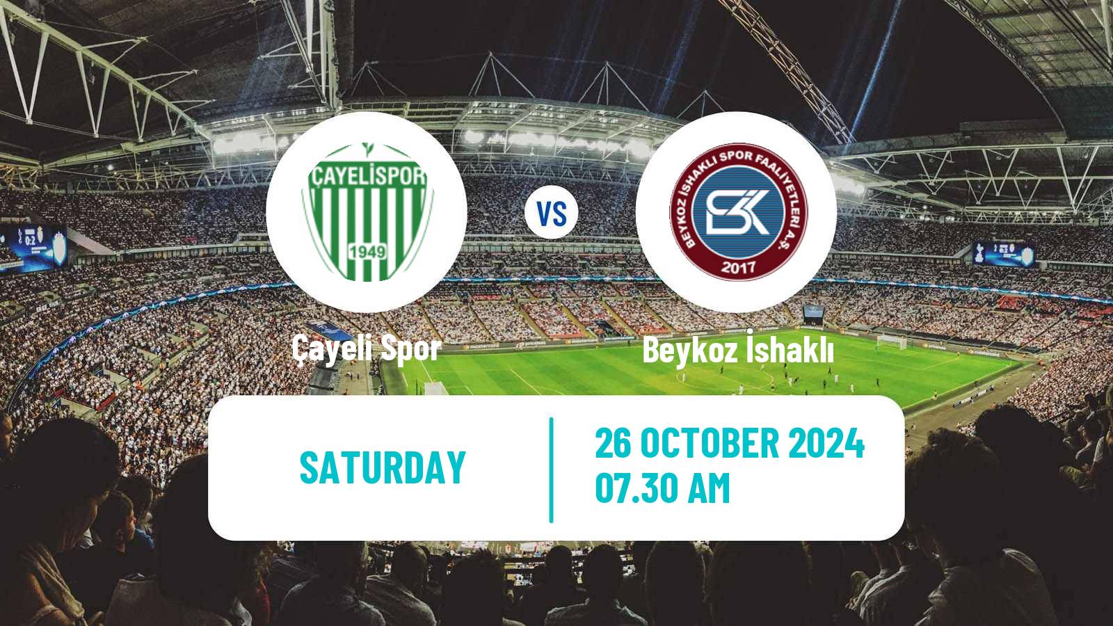 Soccer Turkish 3 Lig Group 2 Çayeli Spor - Beykoz İshaklı