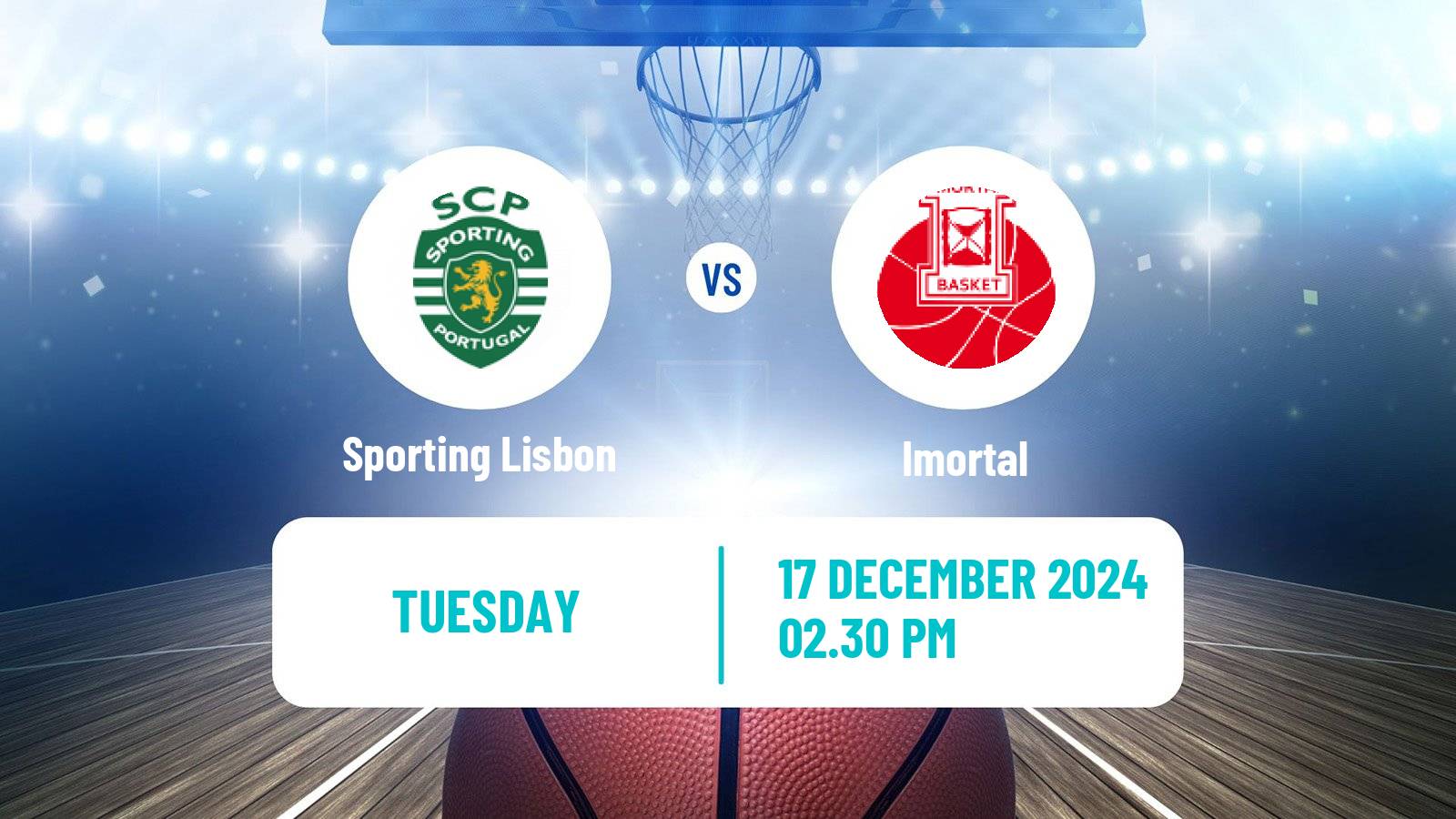 Basketball Portuguese Taca da Liga Basketball Sporting Lisbon - Imortal