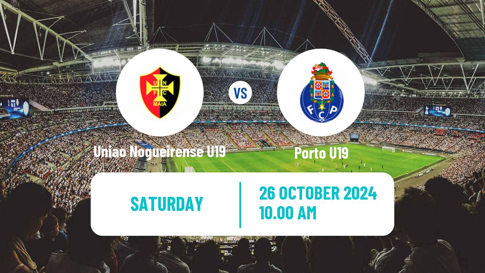 Soccer Portuguese Campeonato Nacional U19 Uniao Nogueirense U19 - Porto U19