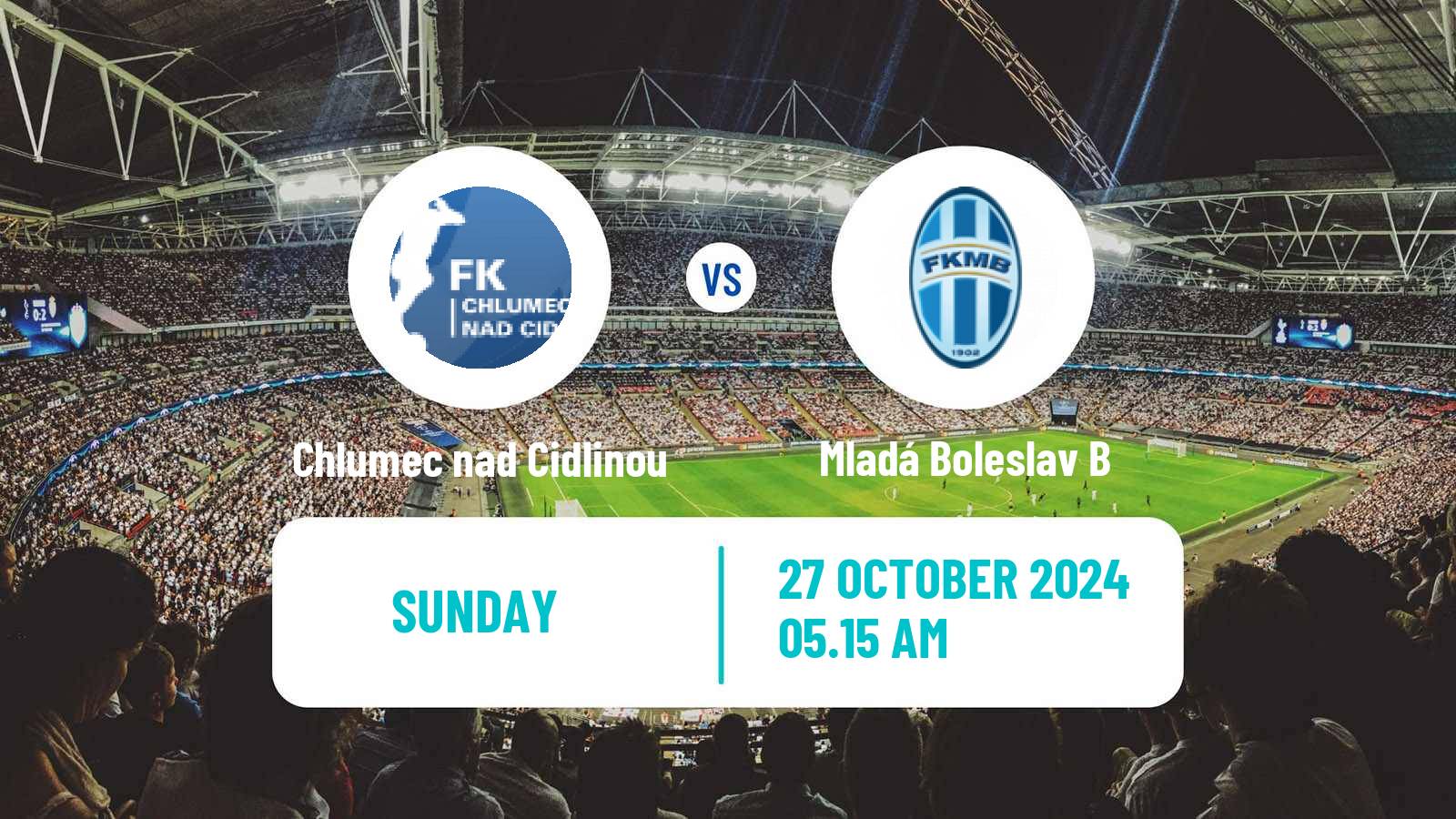 Soccer Czech CFL Group B Chlumec nad Cidlinou - Mladá Boleslav B