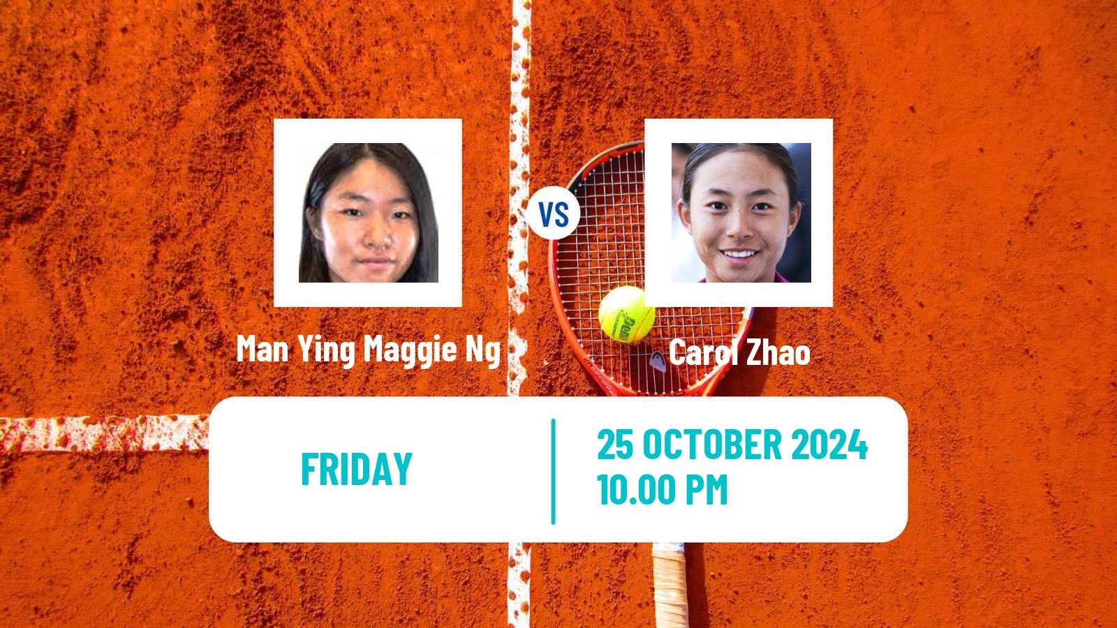 Tennis WTA Hong Kong Man Ying Maggie Ng - Carol Zhao