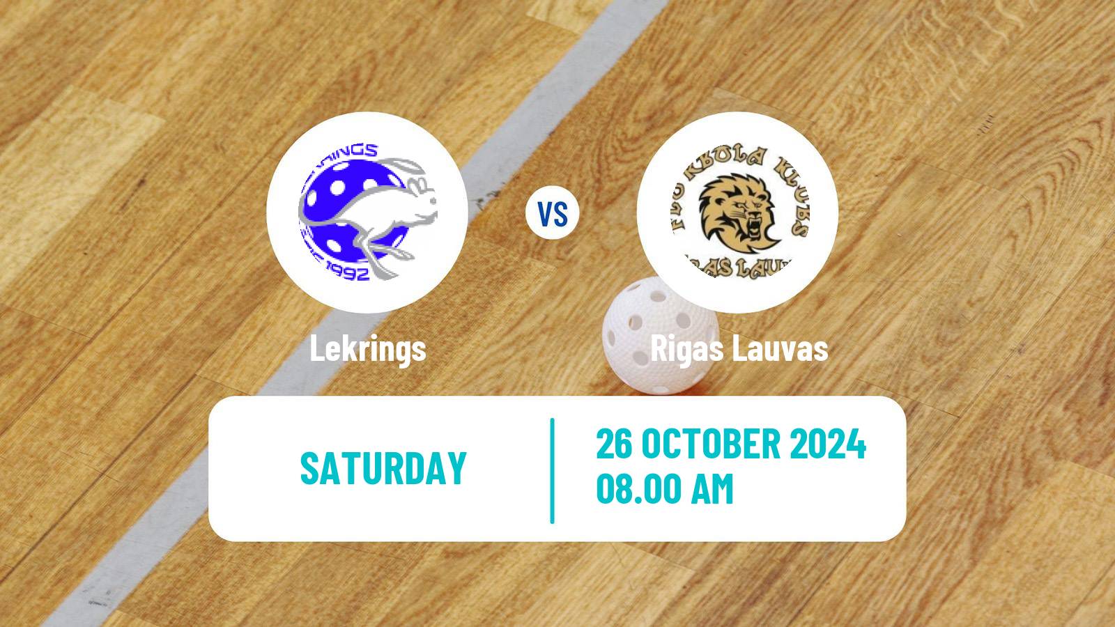 Floorball Latvian Elvi Liga Women Lekrings - Rigas Lauvas