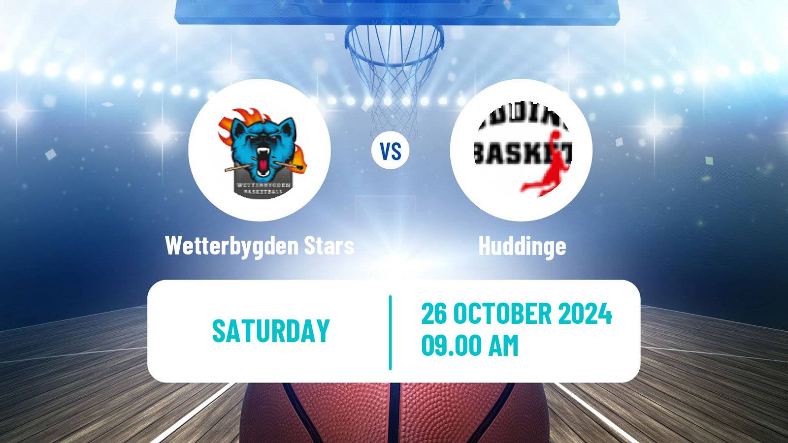 Basketball Swedish Superettan Basketball Wetterbygden Stars - Huddinge