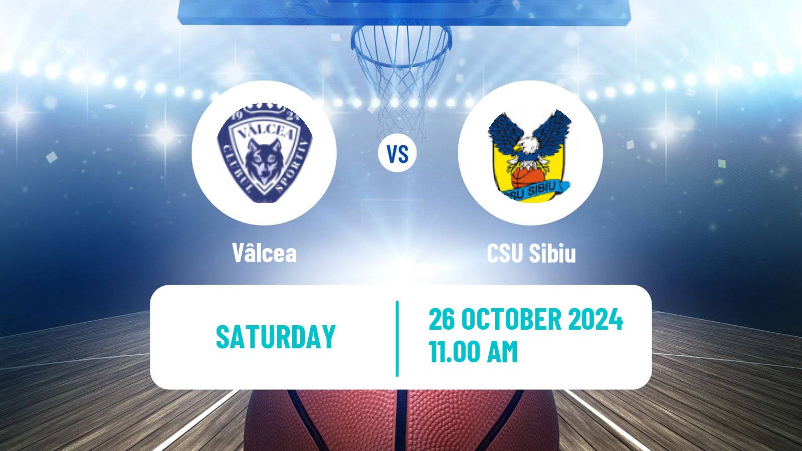 Basketball Romanian Divizia A Basketball Vâlcea - CSU Sibiu