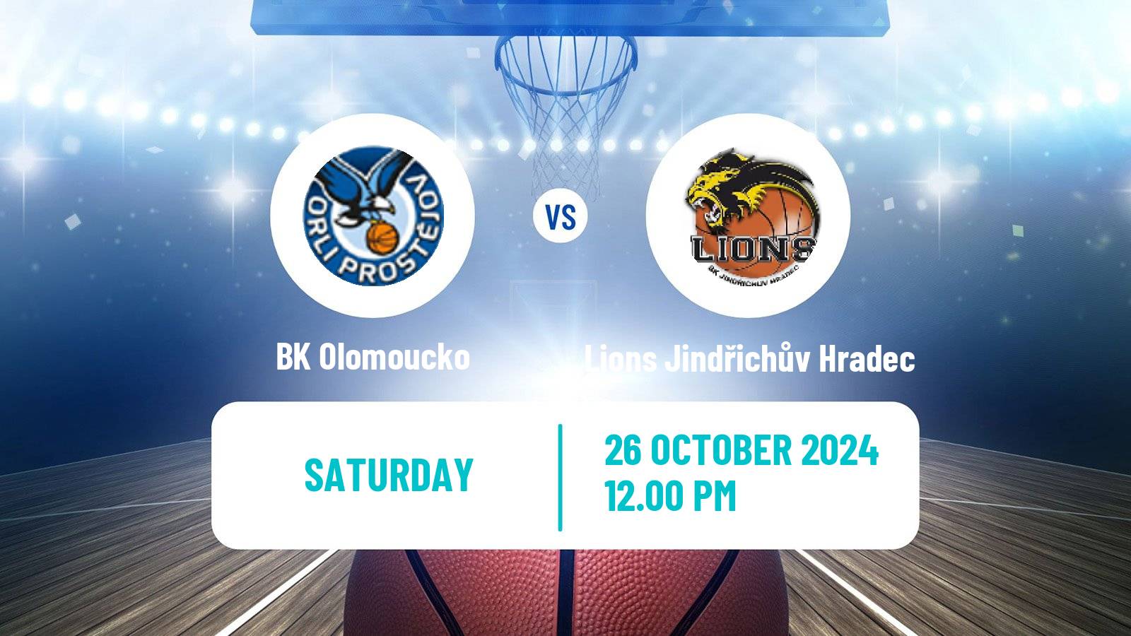 Basketball Czech NBL Olomoucko - Lions Jindřichův Hradec